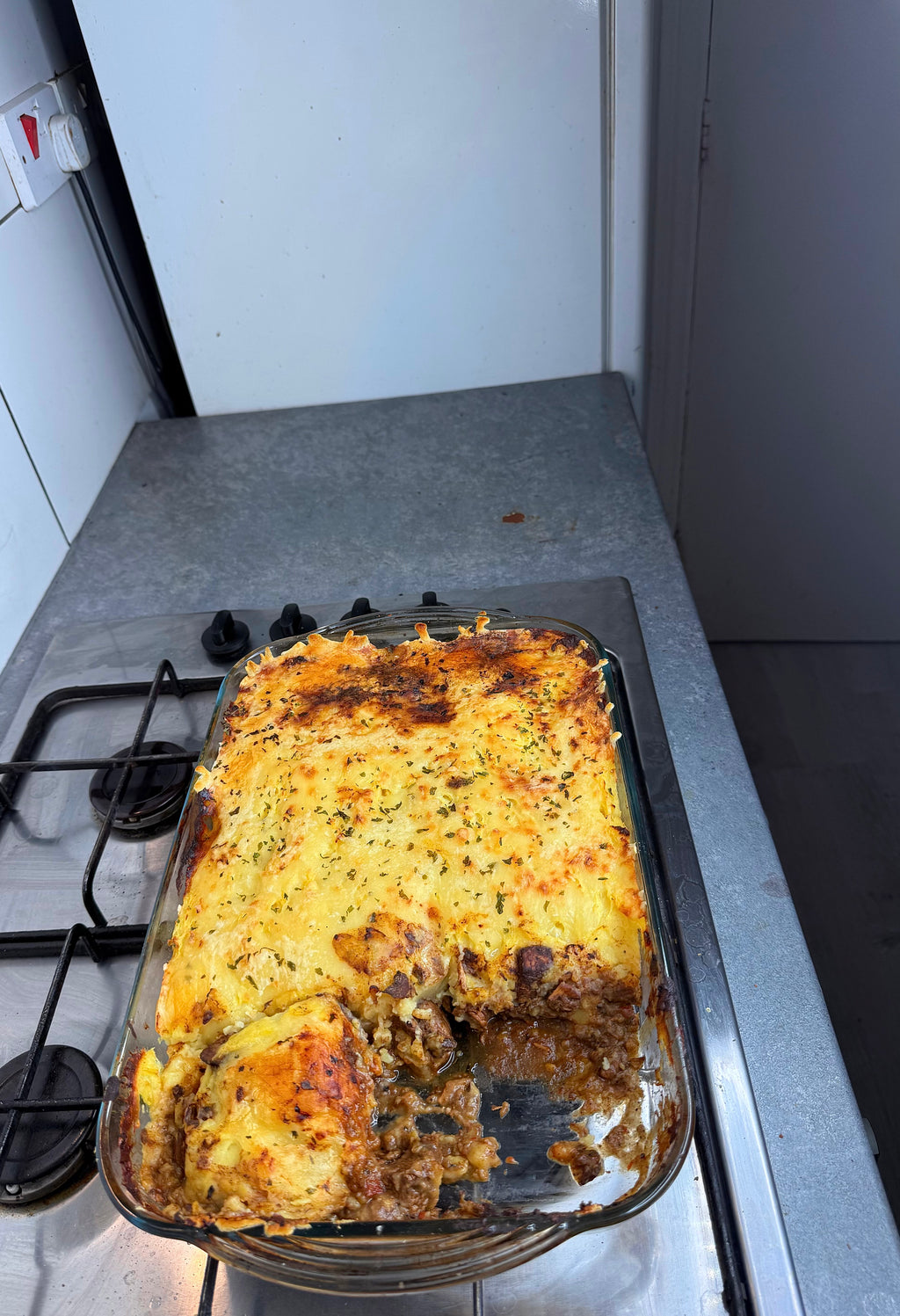 Jamaican Brown Stew Chicken Shepherd's Pie