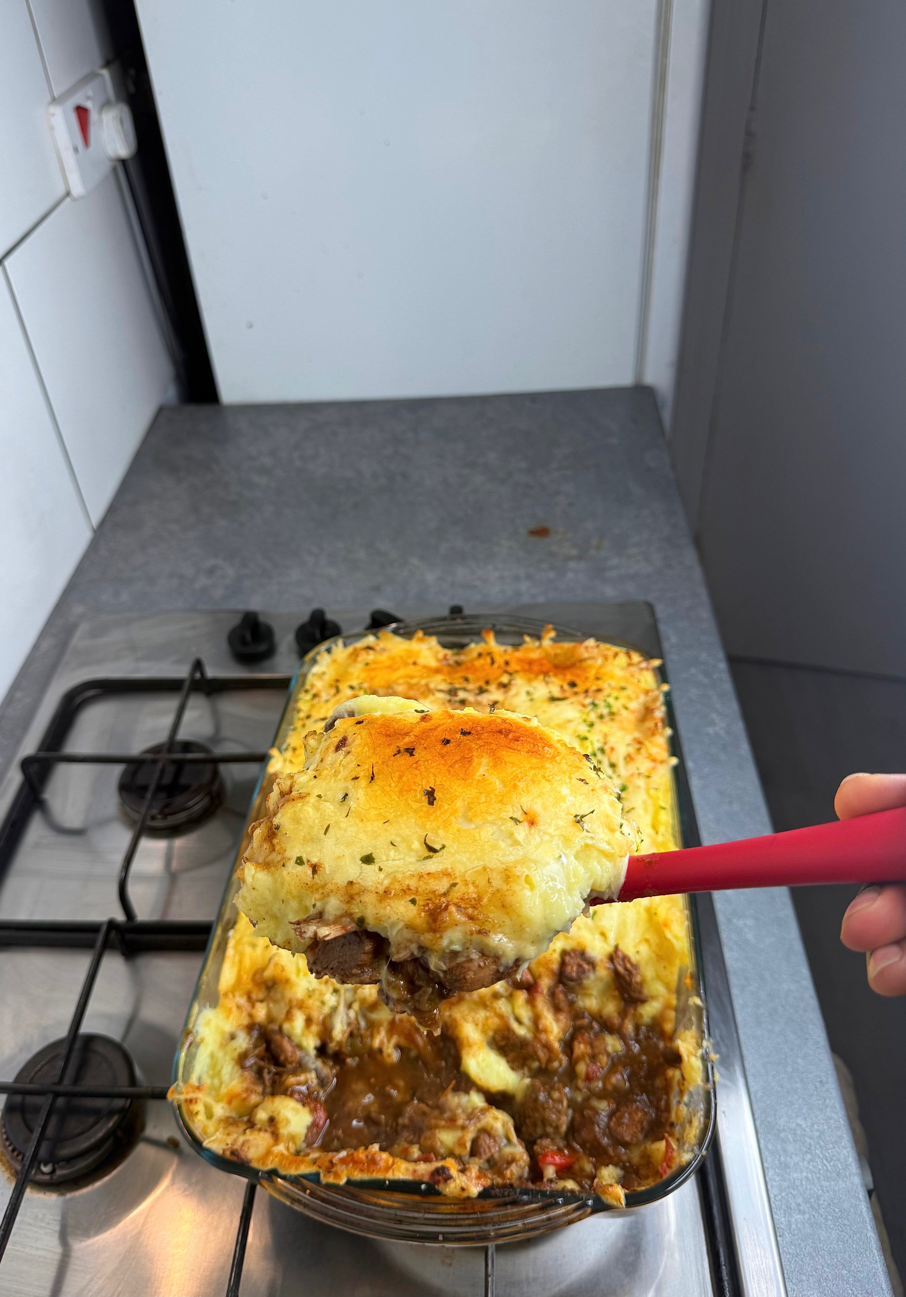 Jamaican Brown Stew Chicken Shepherd's Pie