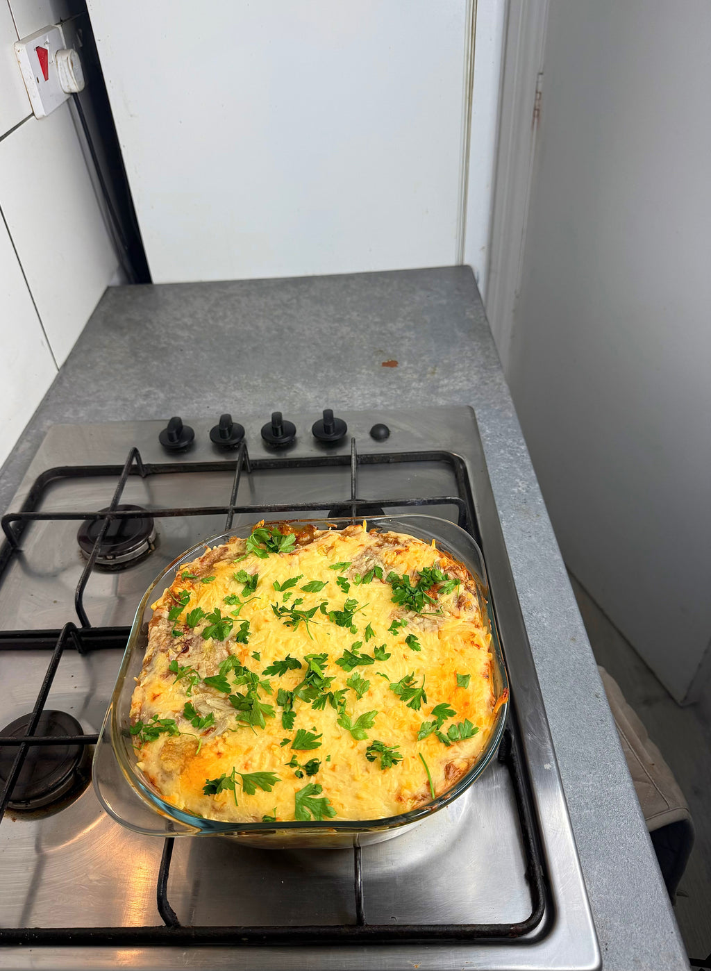 Jamaican Pepper Steak Shepherd's Pie