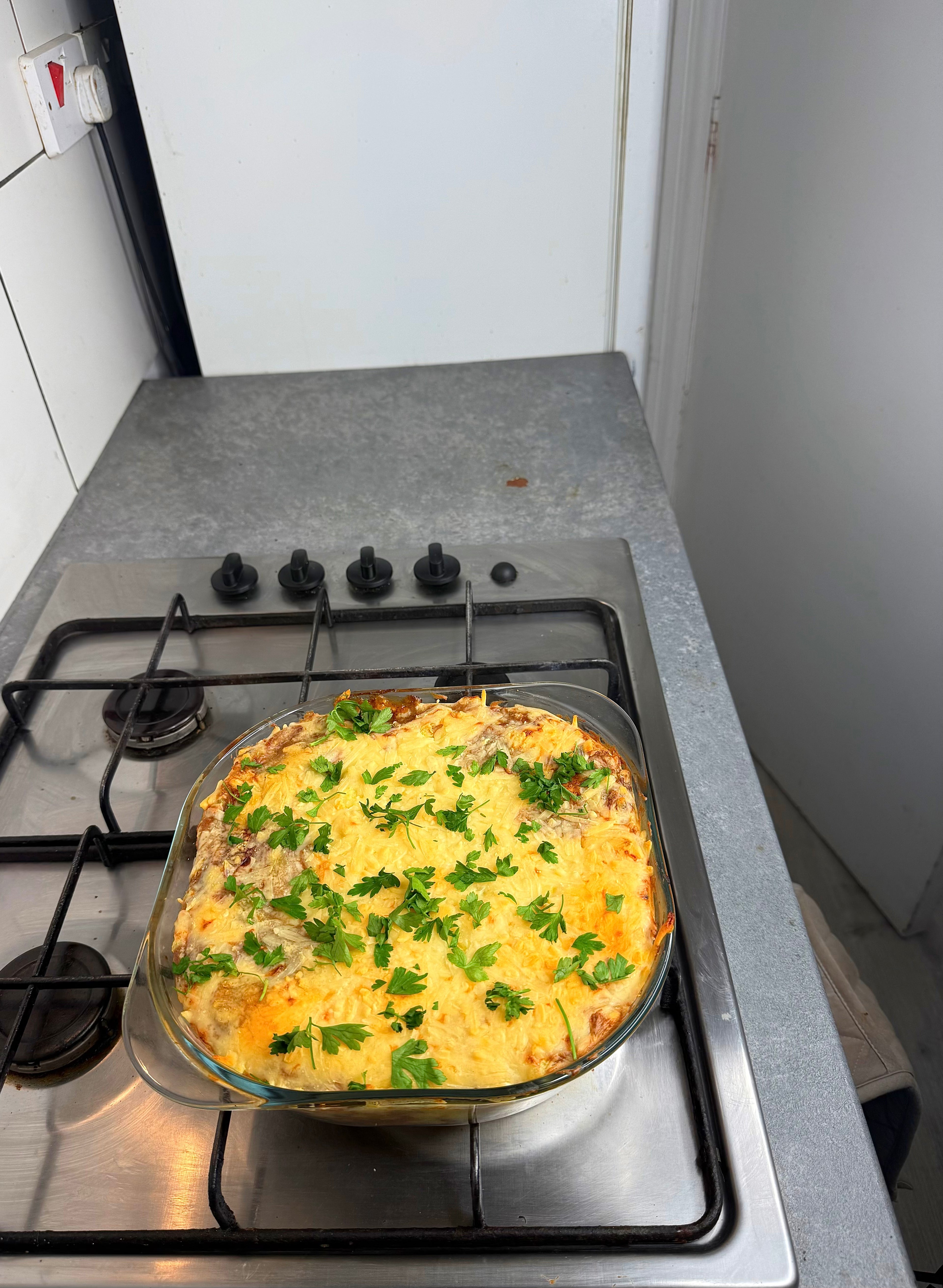 Jamaican Pepper Steak Shepherd's Pie