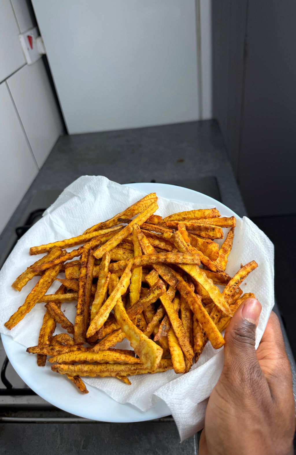 Jamaican Plantain Festive Fries