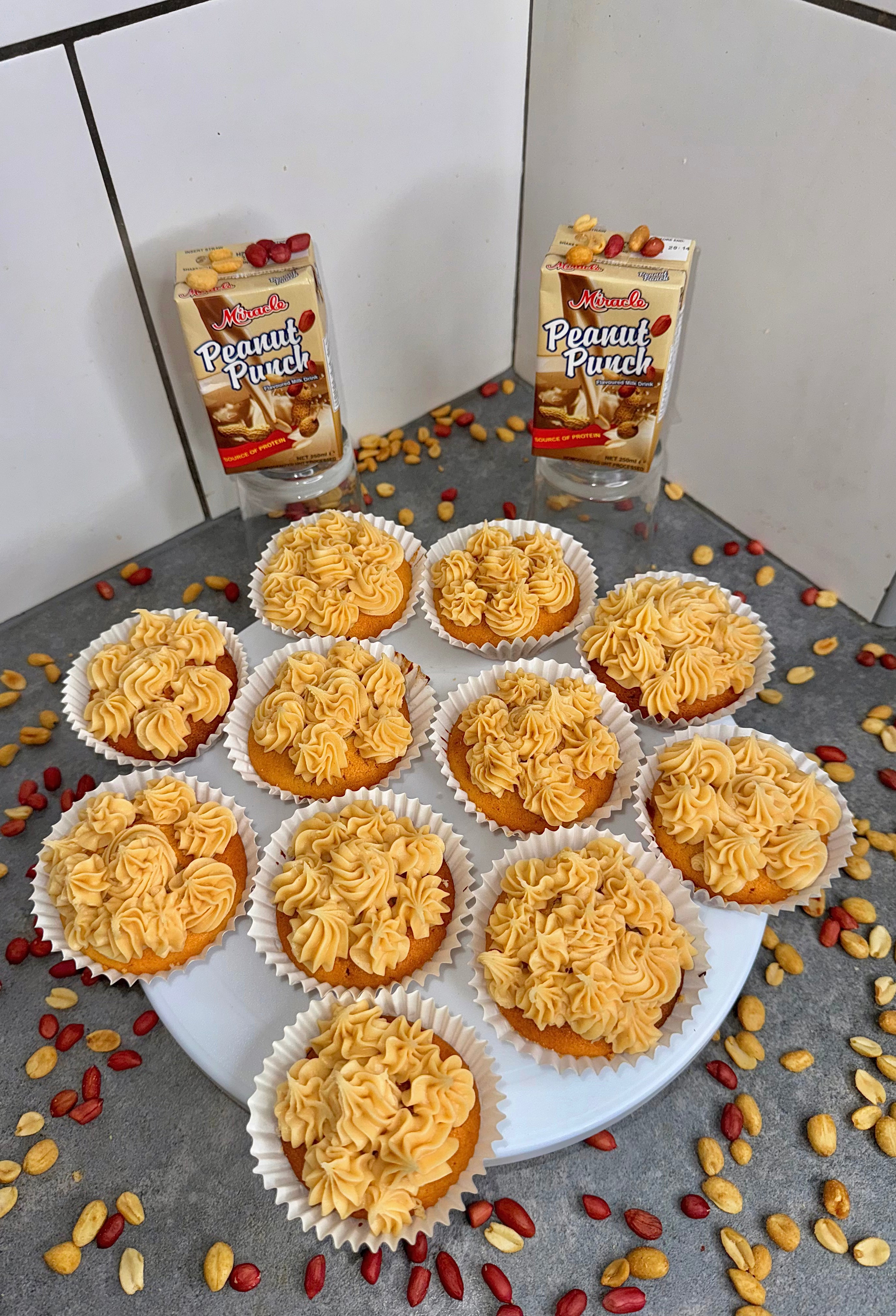 Jamaican Peanut Punch Cupcakes