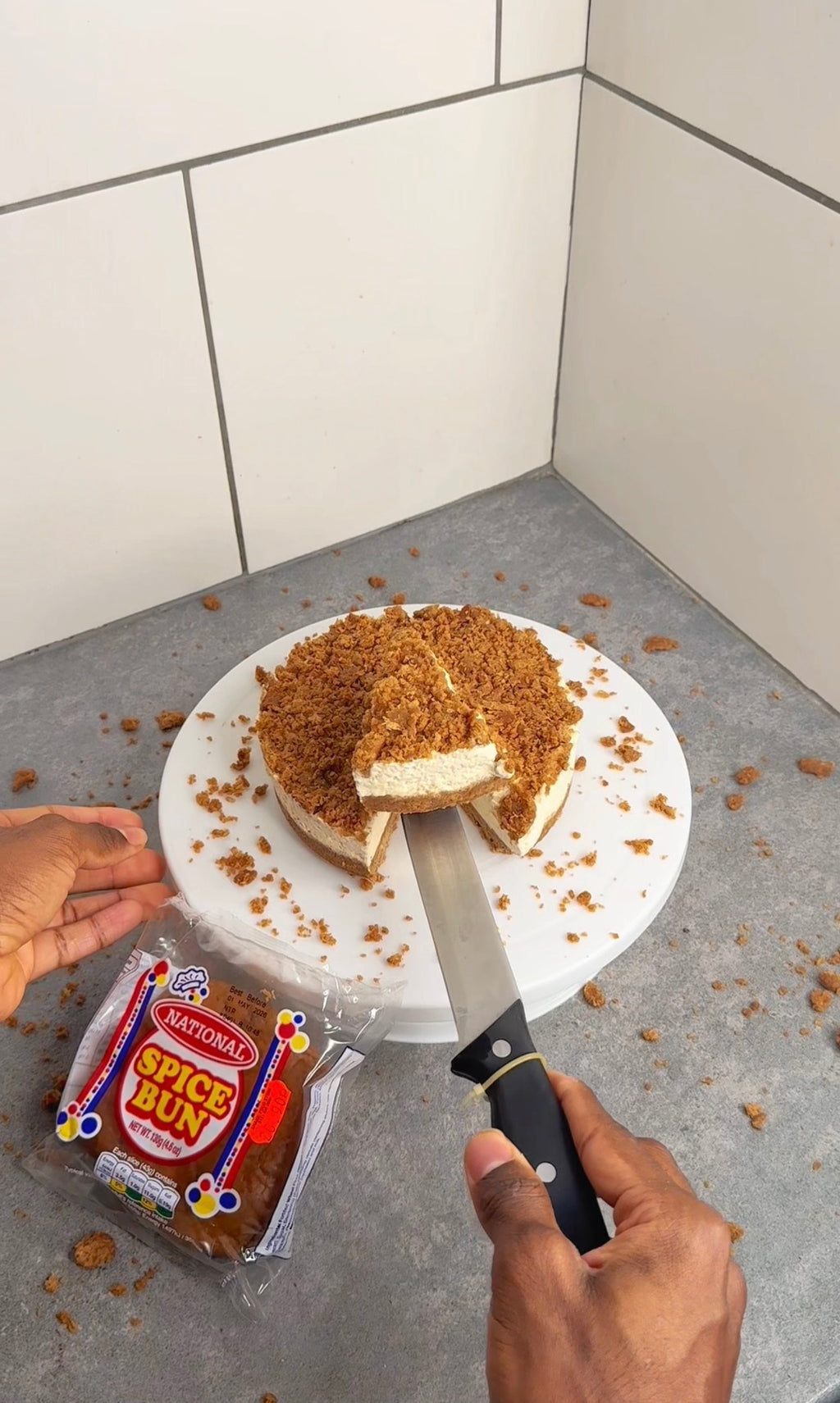 Jamaican Spice Bun Cheesecake