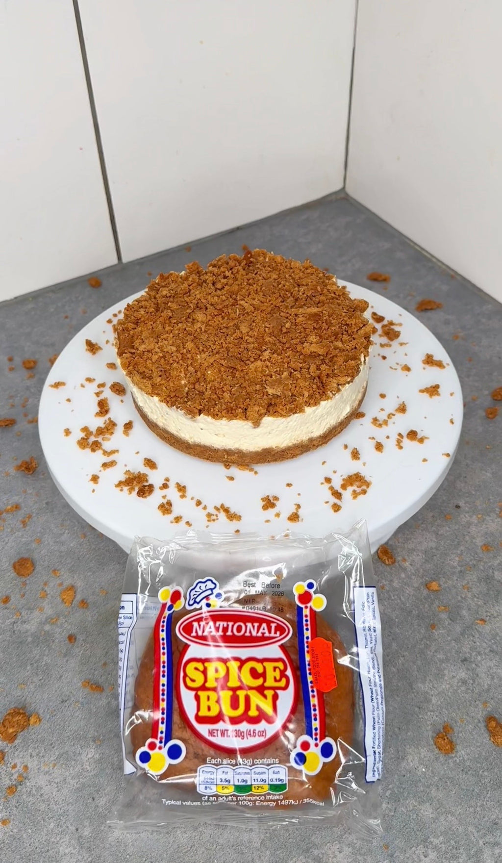 Jamaican Spice Bun Cheesecake