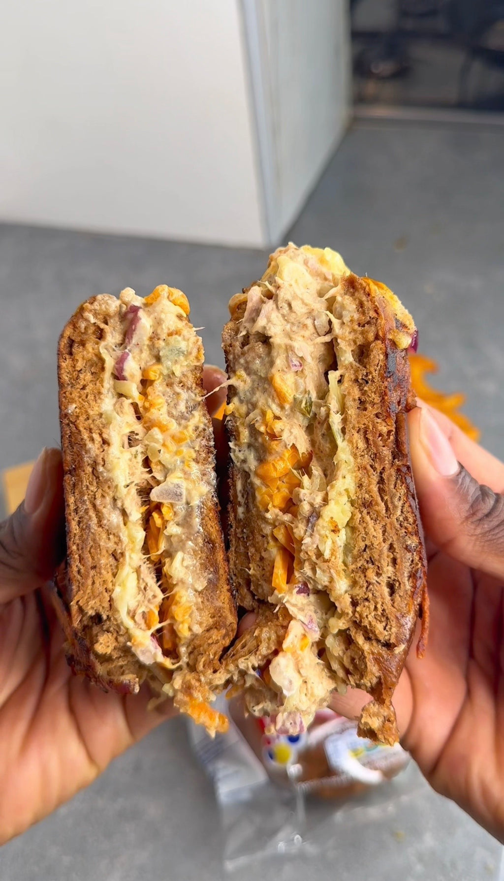 Jamaican Spice Bun Jerk Tuna Melt
