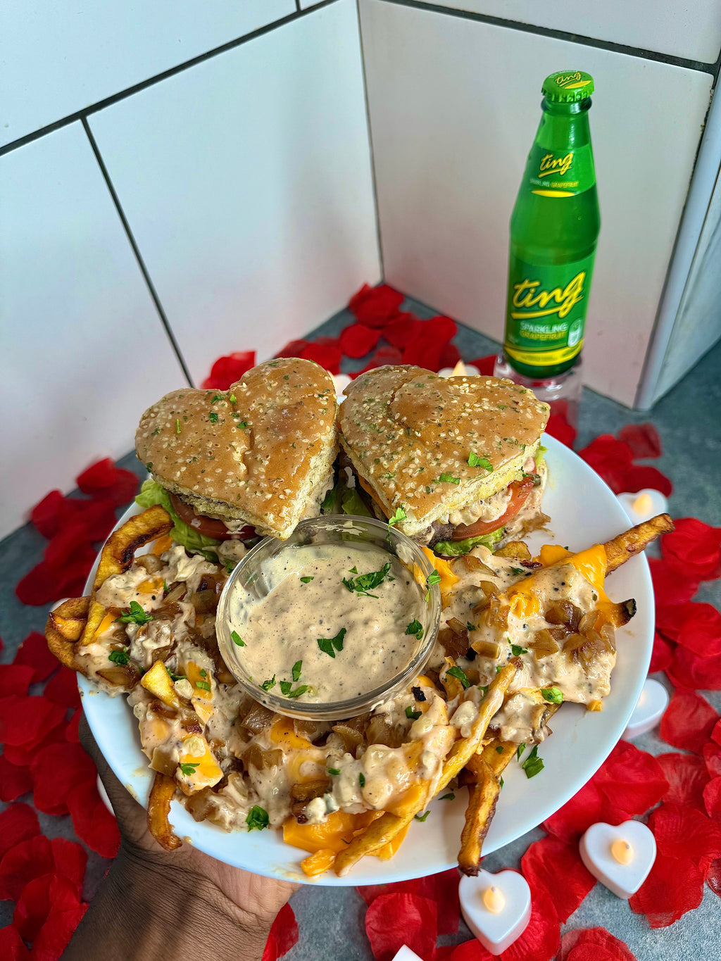 Jamaican Style In-N-Out With Plantain Animal Fries