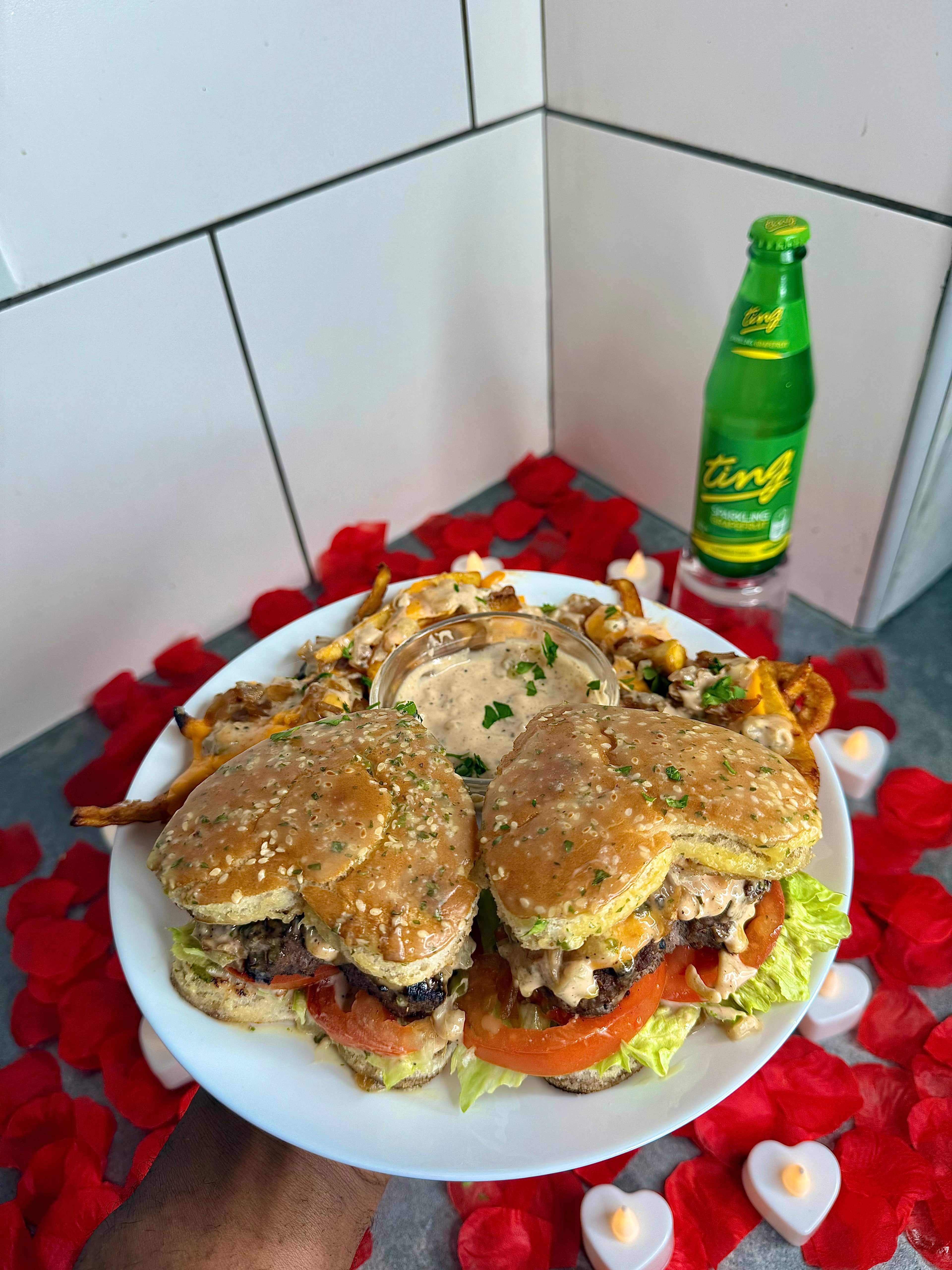 Jamaican Style In-N-Out With Plantain Animal Fries