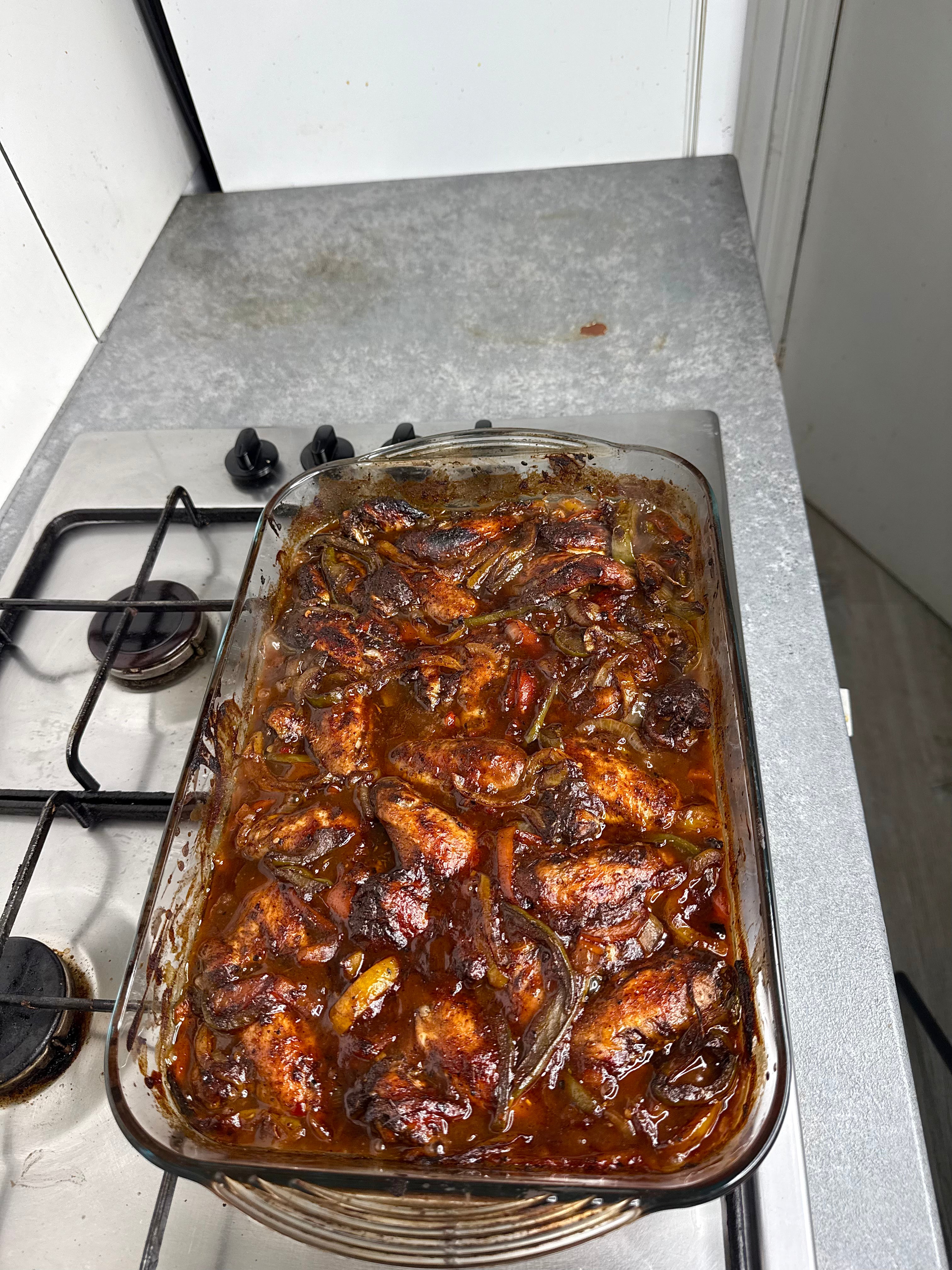 Jamaican Jerk BBQ Baked Wings