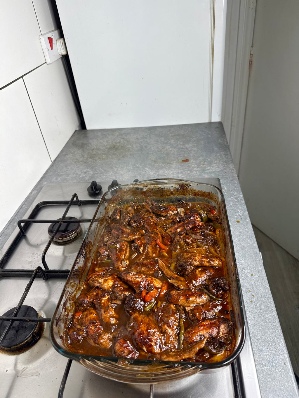 Jamaican Jerk BBQ Baked Wings