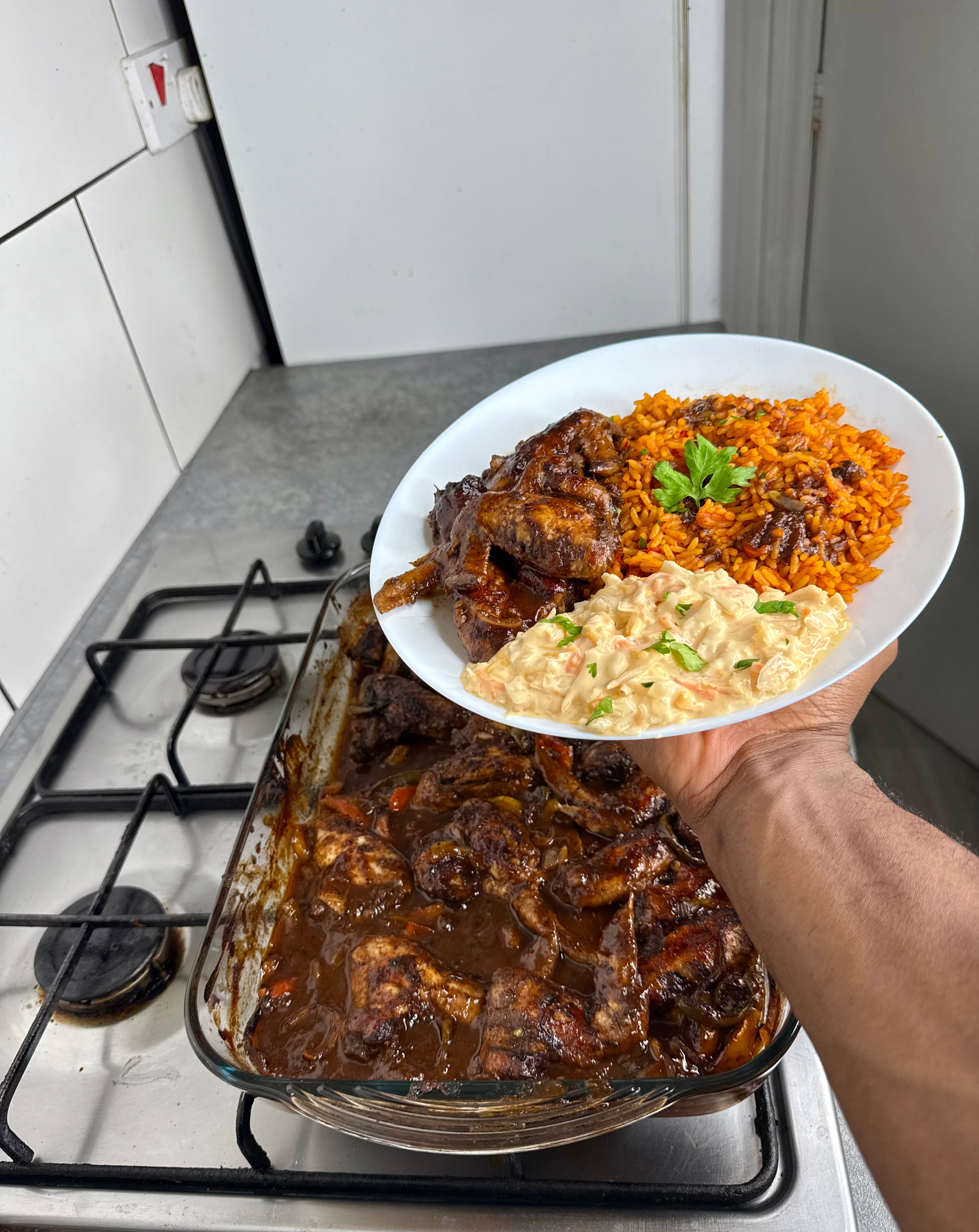 Jamaican Jerk BBQ Baked Wings
