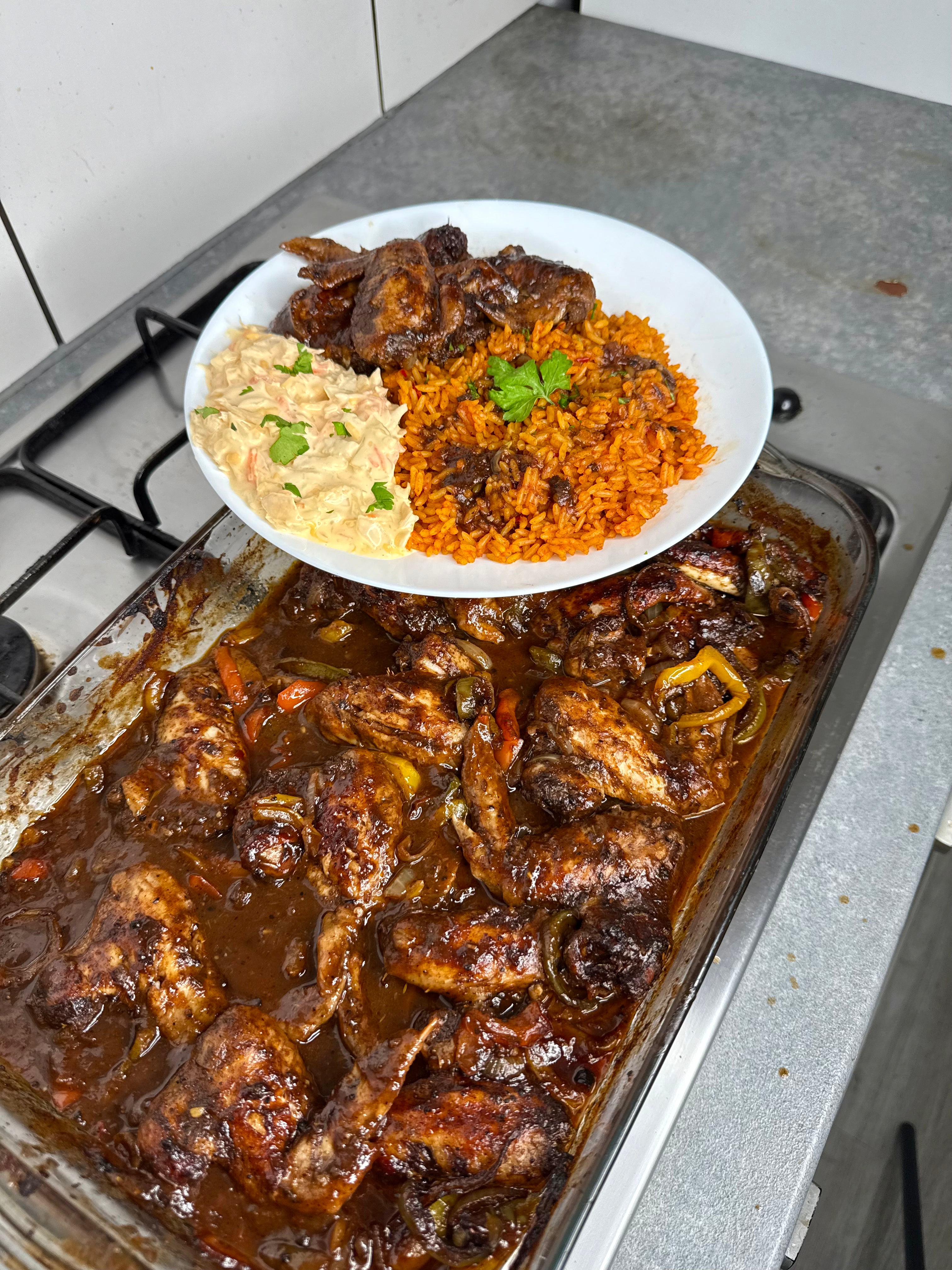 Jamaican Jerk BBQ Baked Wings