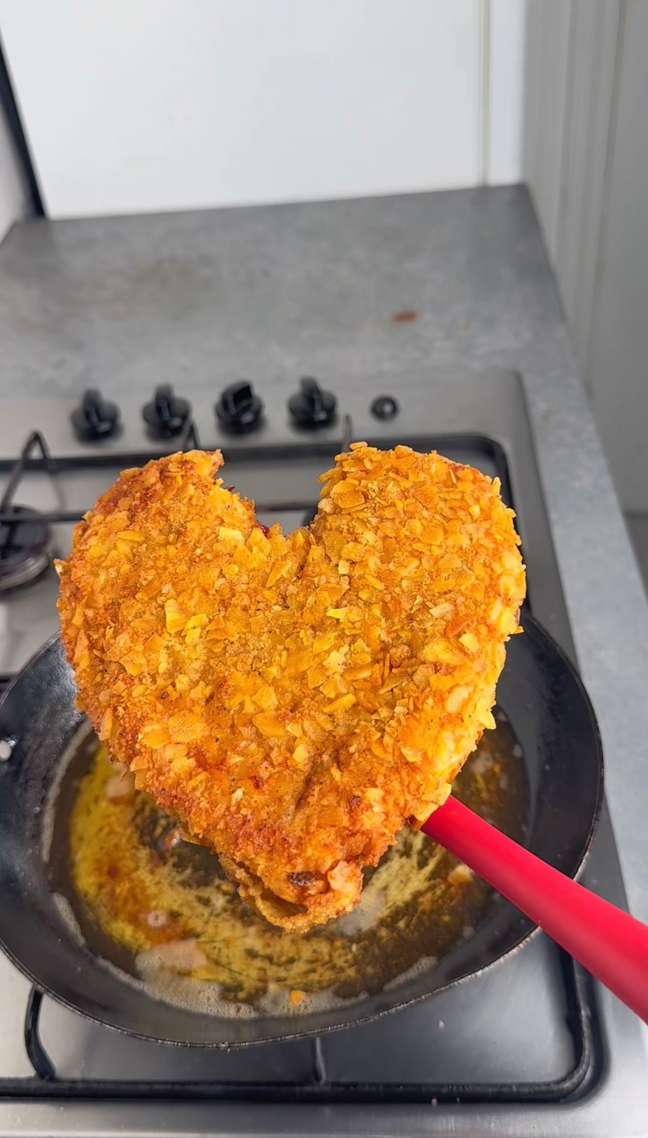 Jamaican Plantain Chips Crusted Chicken Parmesan