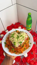 Jamaican Plantain Chips Crusted Chicken Parmesan