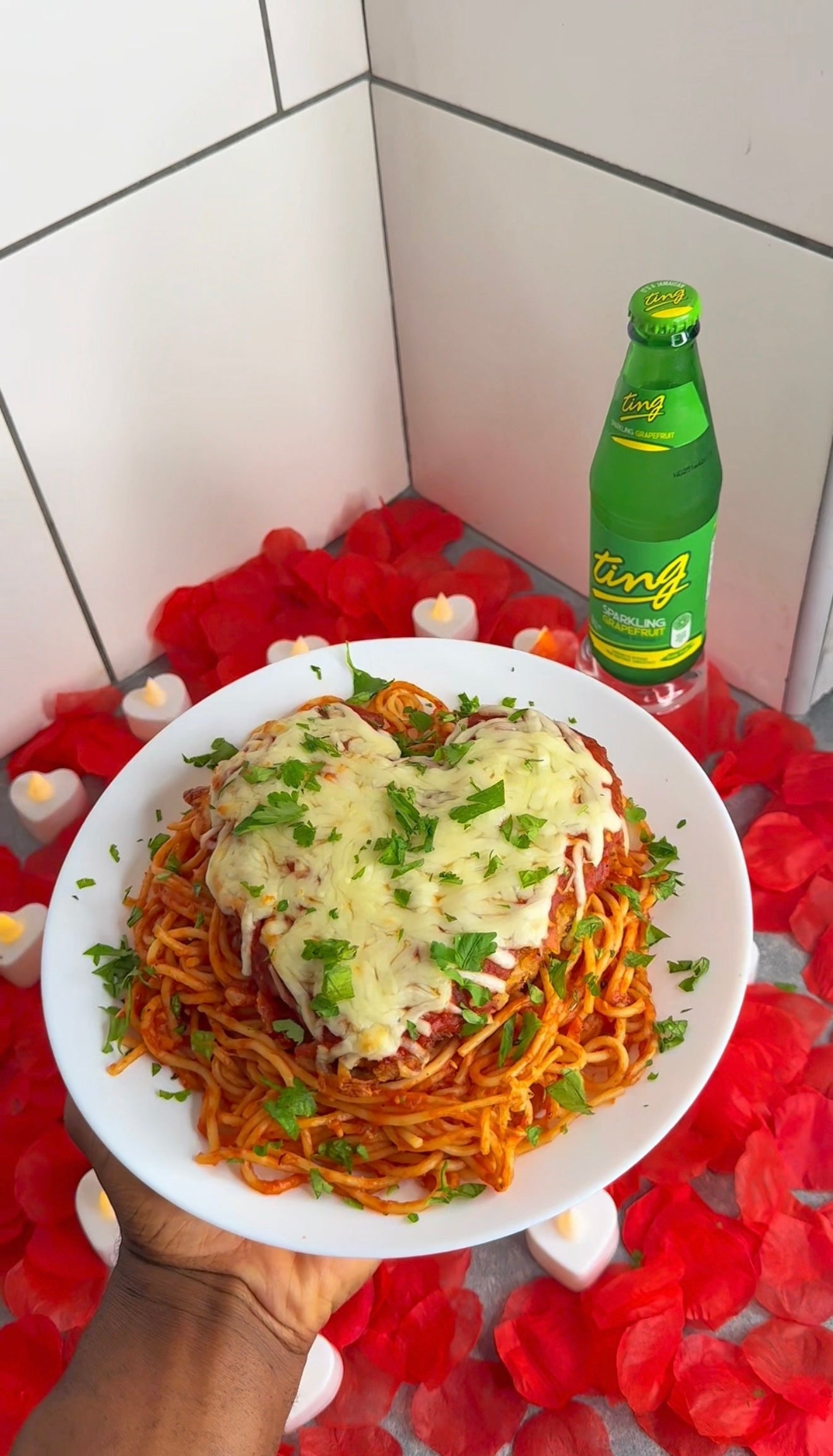 Jamaican Plantain Chips Crusted Chicken Parmesan