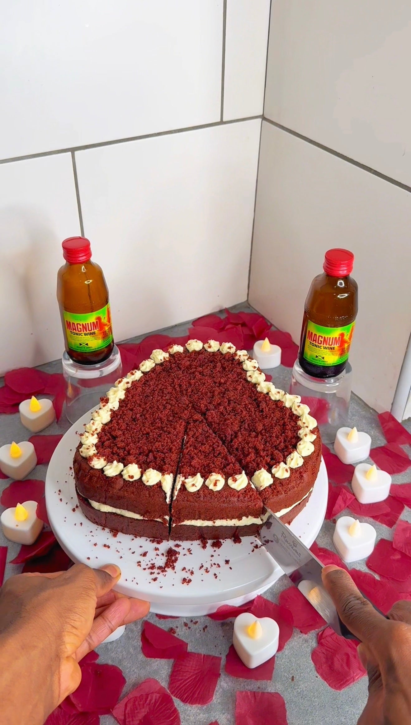Jamaican Magnum Red Velvet Cake
