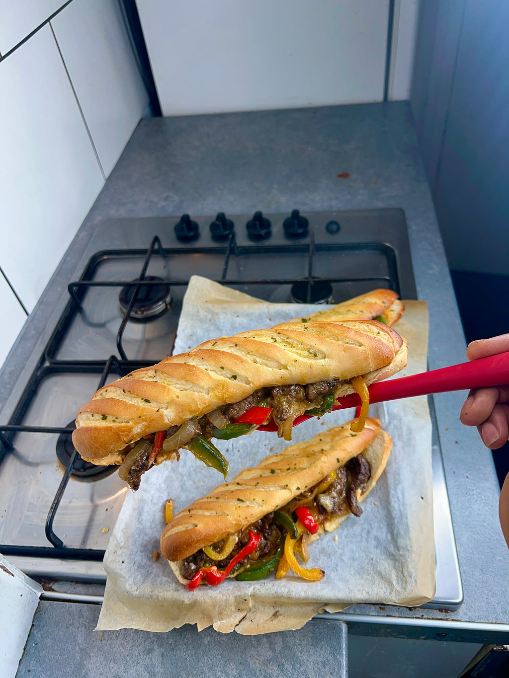 Jerk Philly Cheesesteak Sandwiches