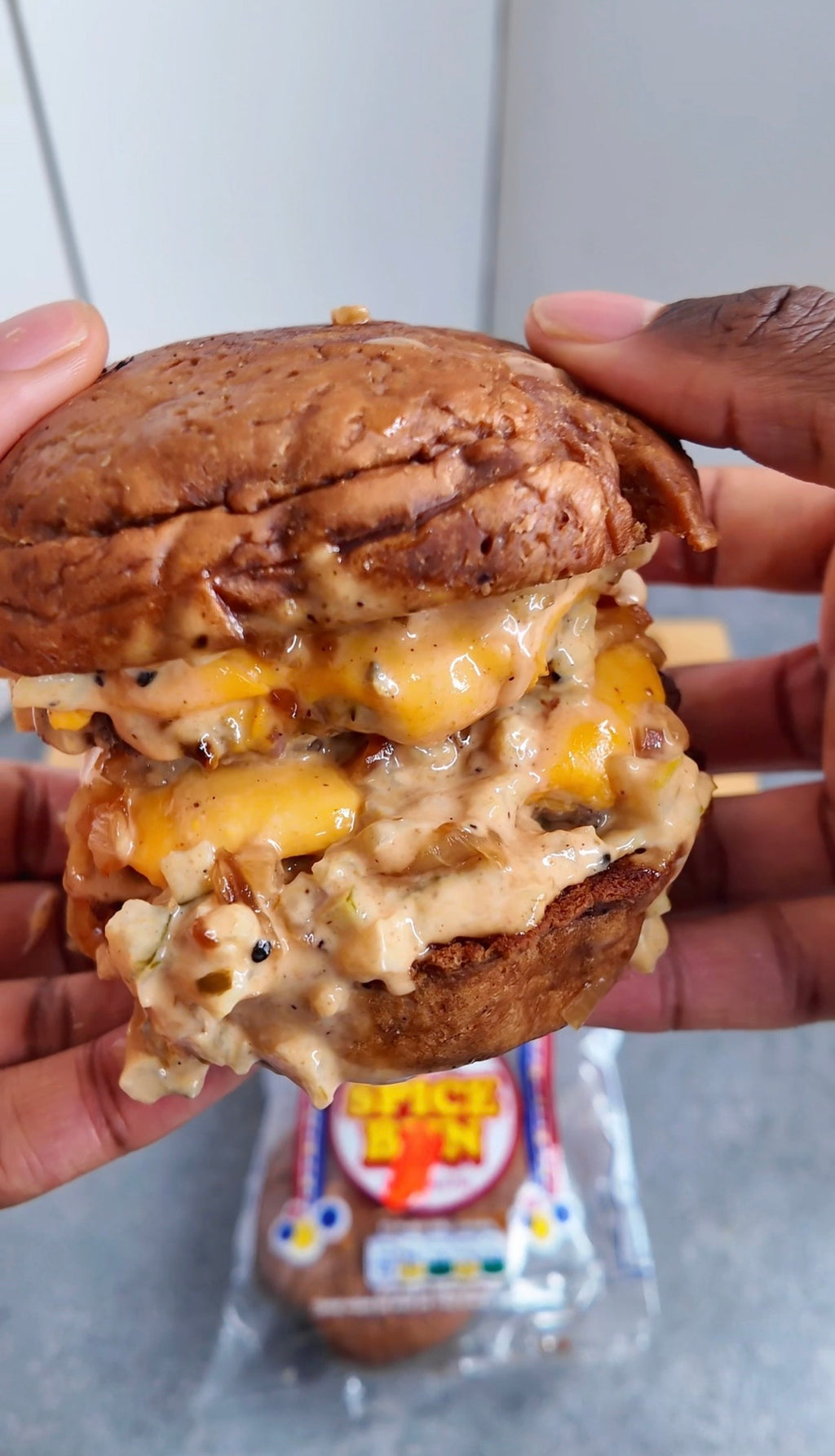 Jamaican Spice Bun Burger