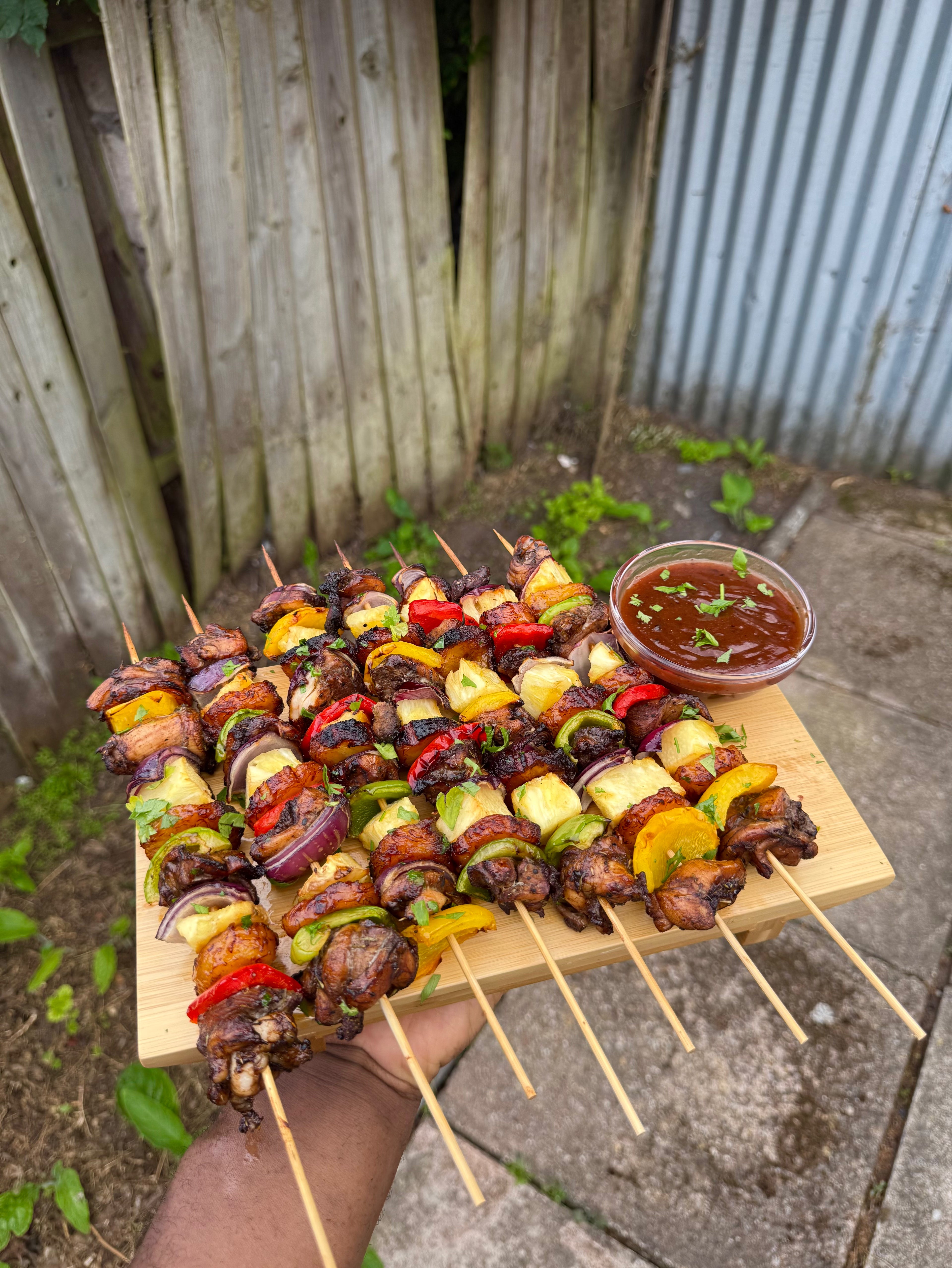Jerk Chicken & Plantain Kebab Skewers