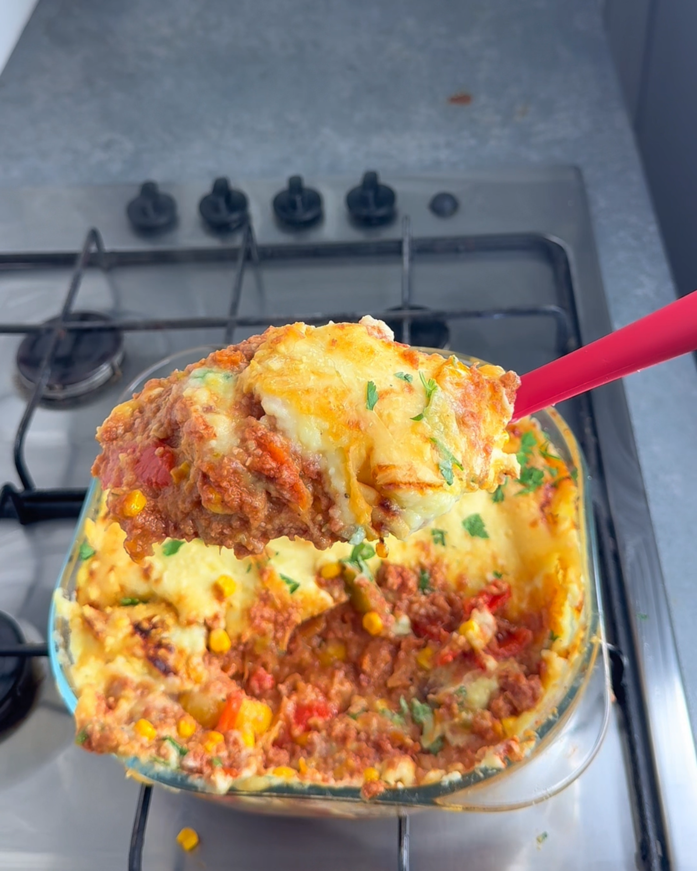 Jamaican Corn Beef  Shepherd’s Pie