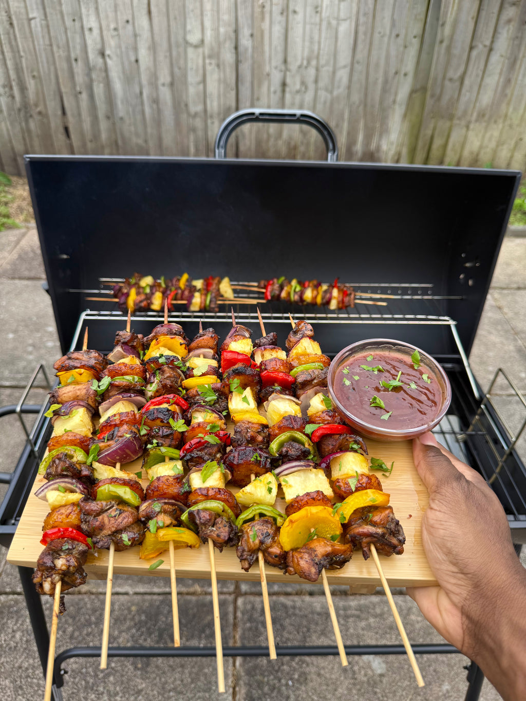 Jerk Chicken & Plantain Kebab Skewers