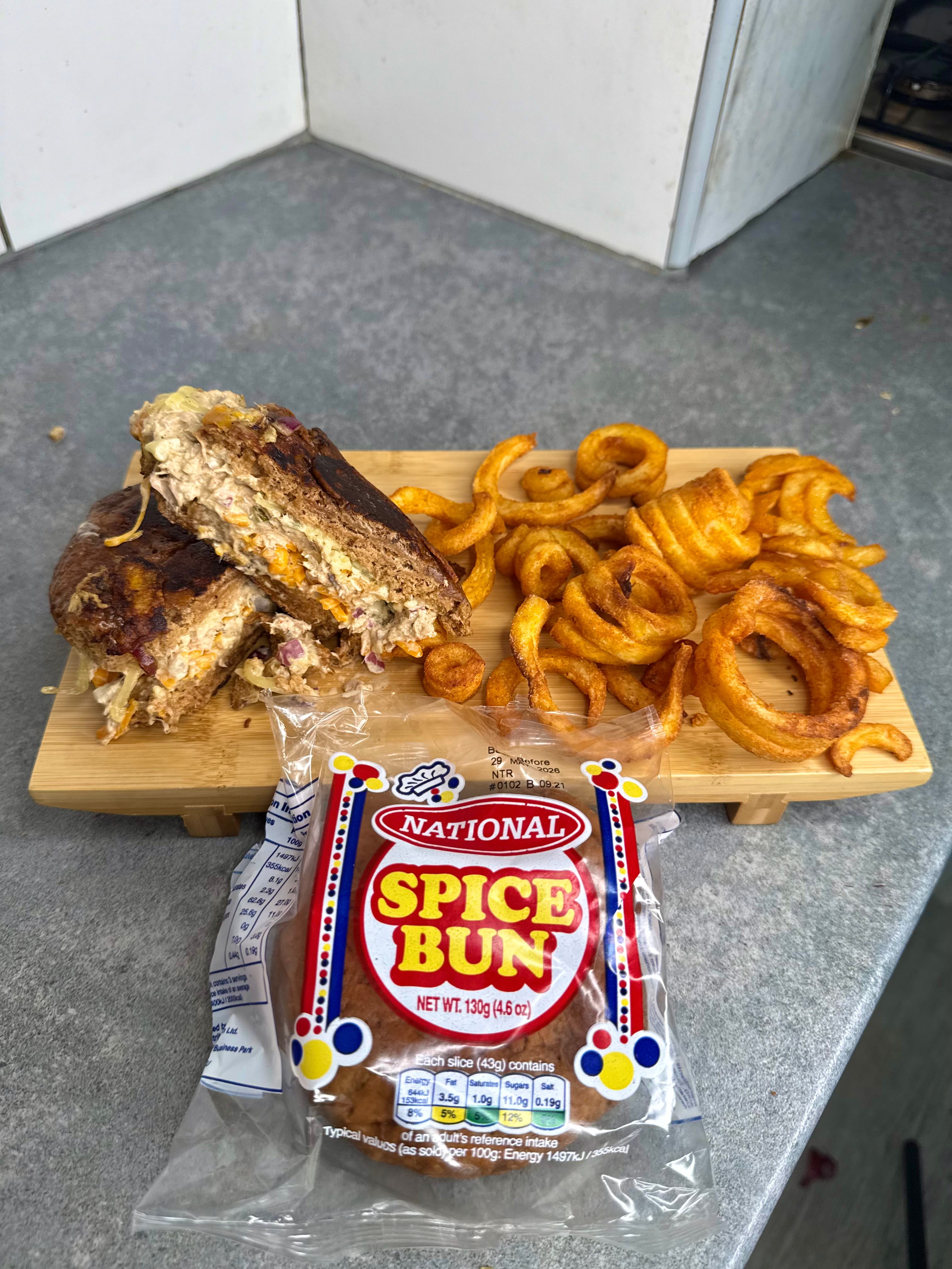 Jamaican Spice Bun Jerk Tuna Melt