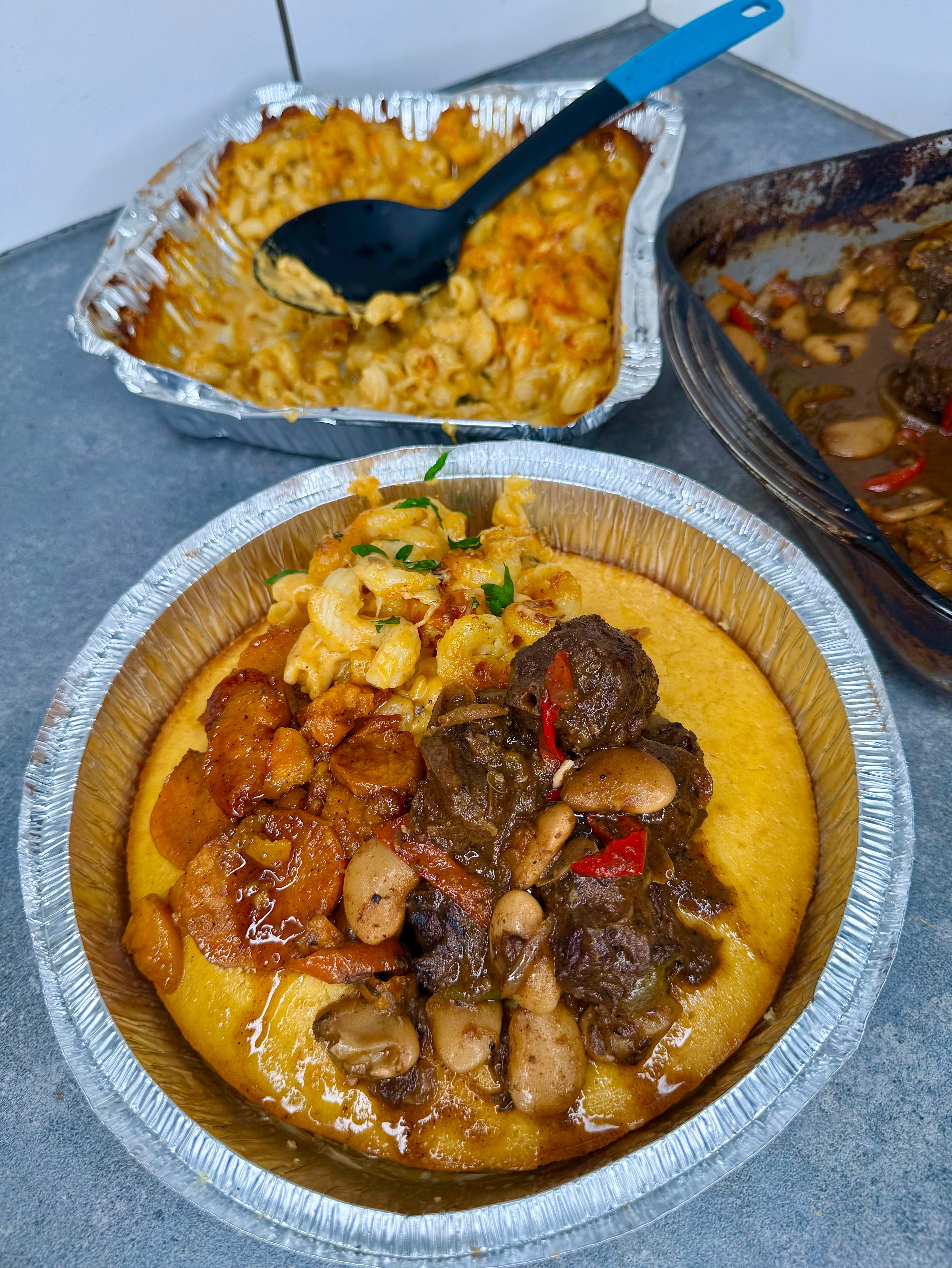 Jamaican Turkey Neck Cornbread Bowl