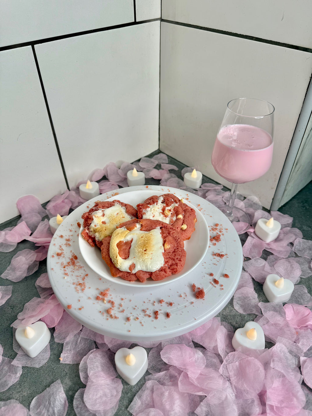 Jamaican Strawberry Smores Cookies