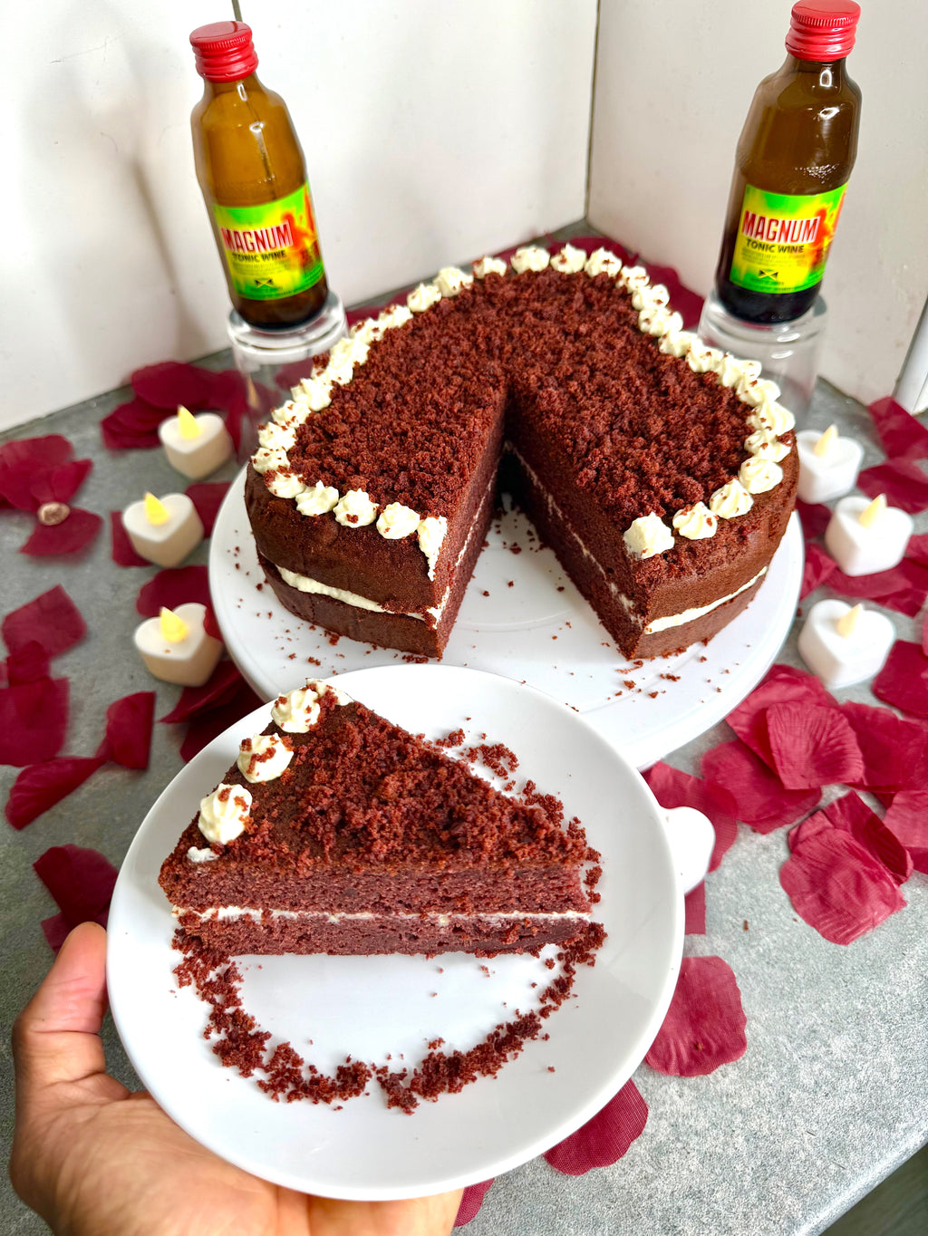 Jamaican Magnum Red Velvet Cake