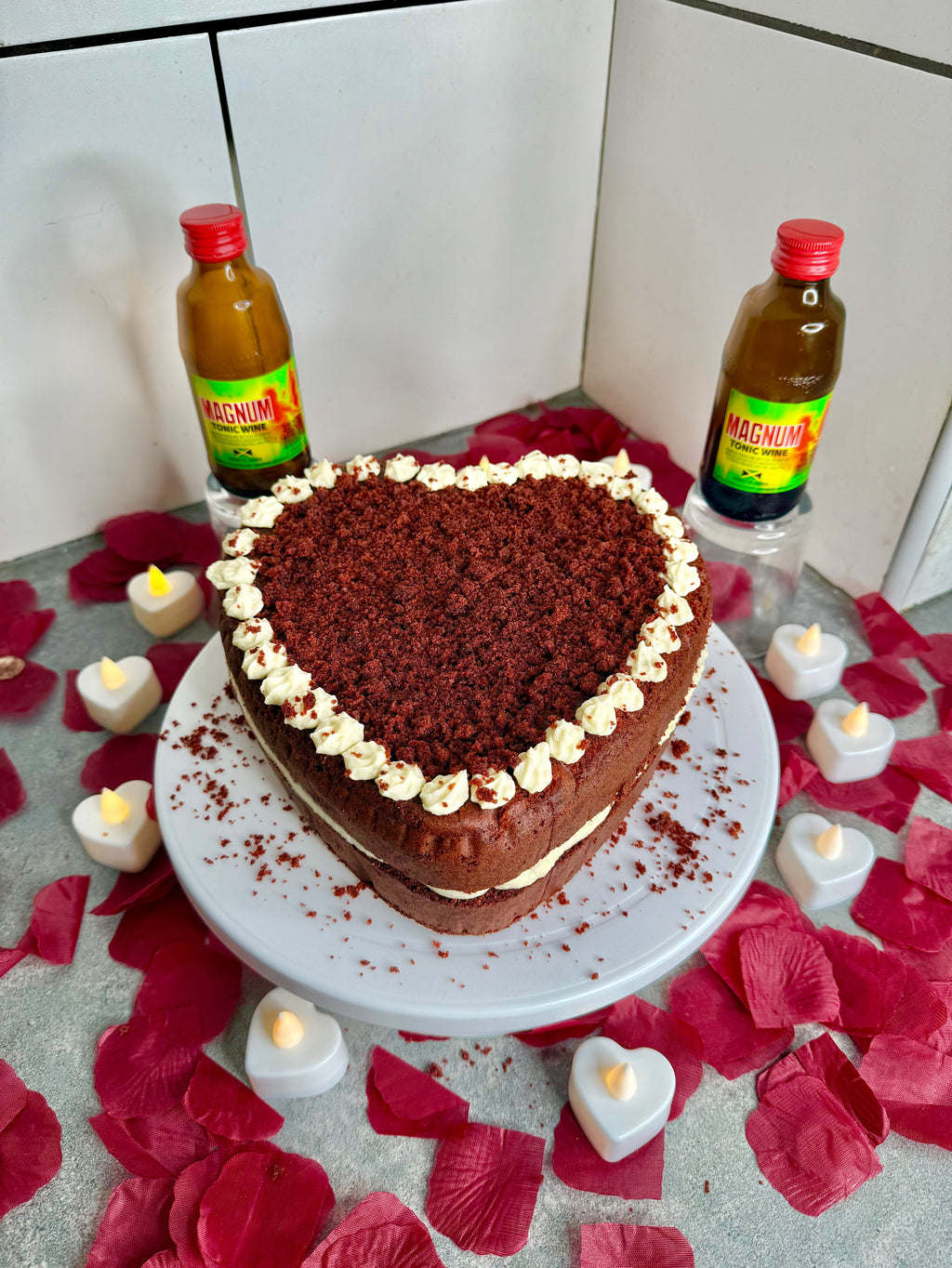 Jamaican Magnum Red Velvet Cake