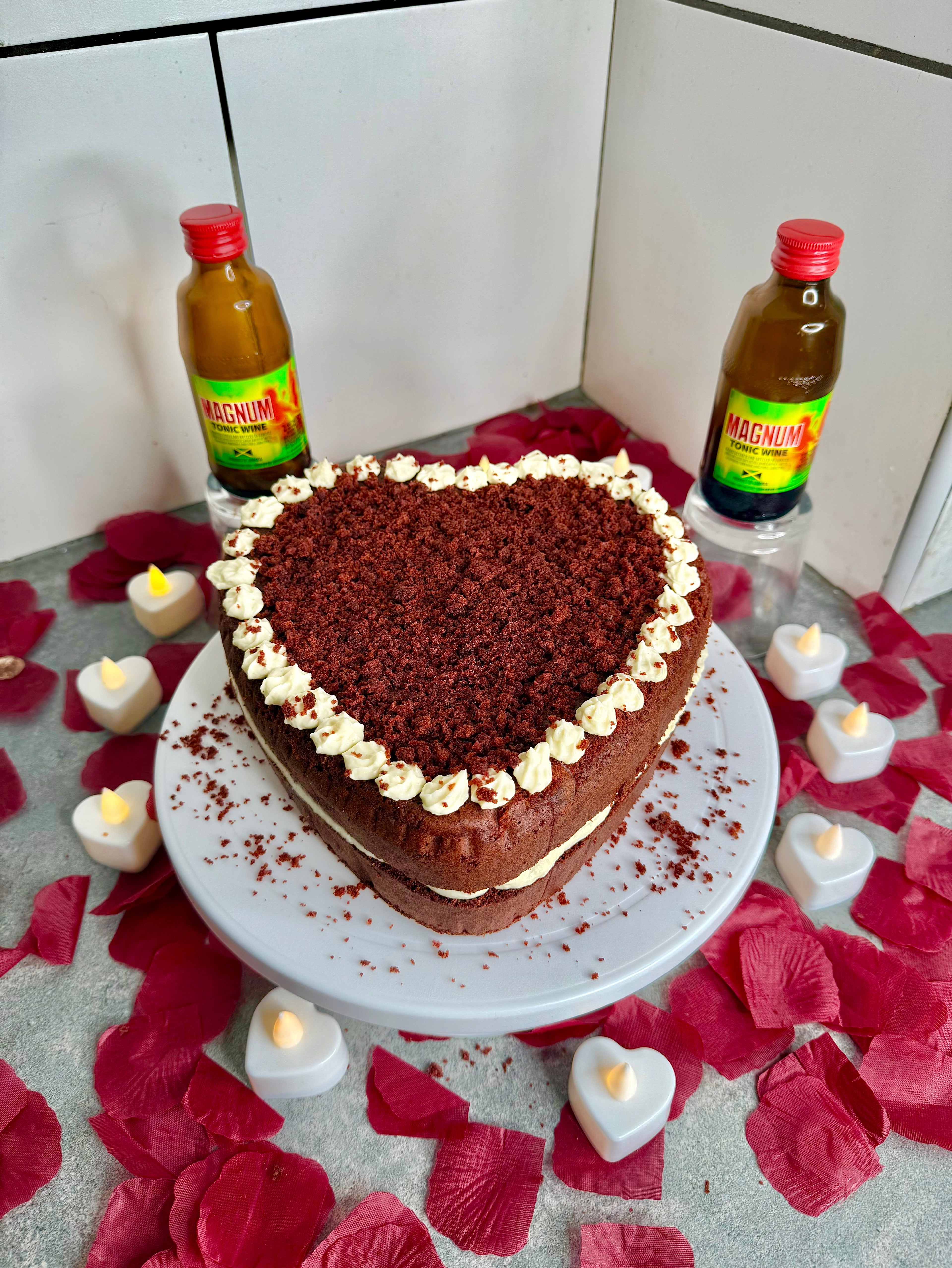 Jamaican Magnum Red Velvet Cake