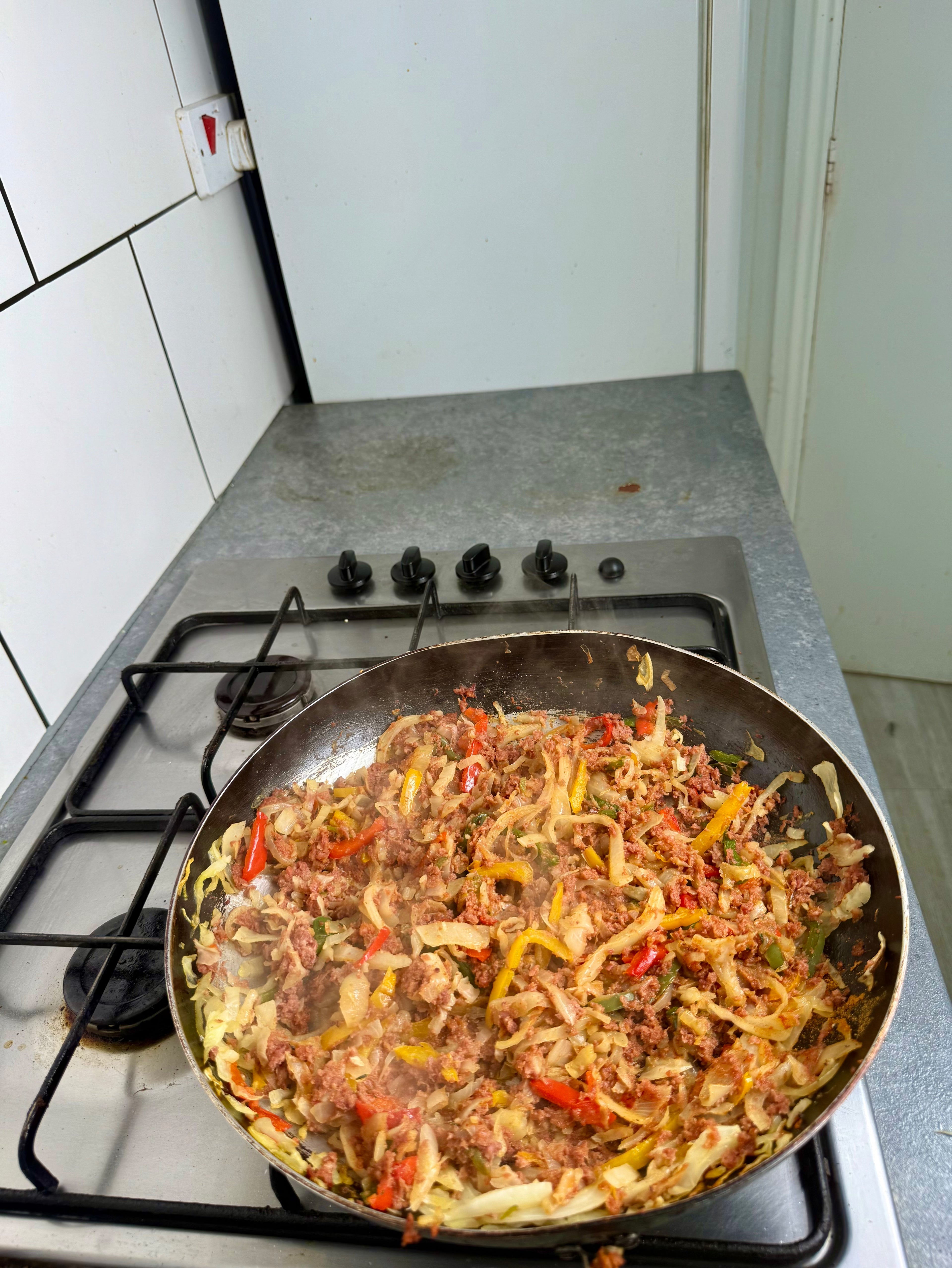 Jamaican Corn Beef & Cabbage