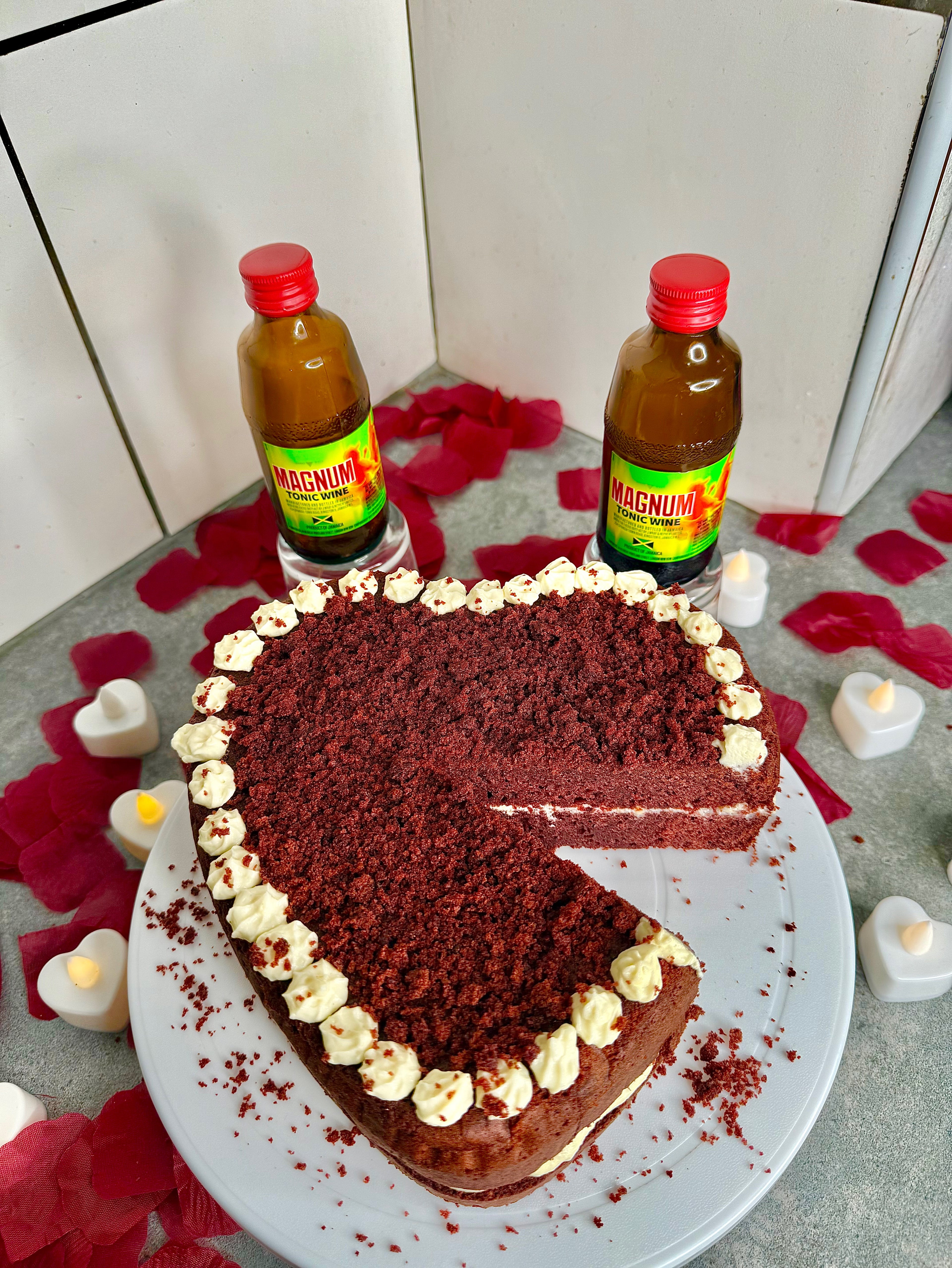Jamaican Magnum Red Velvet Cake