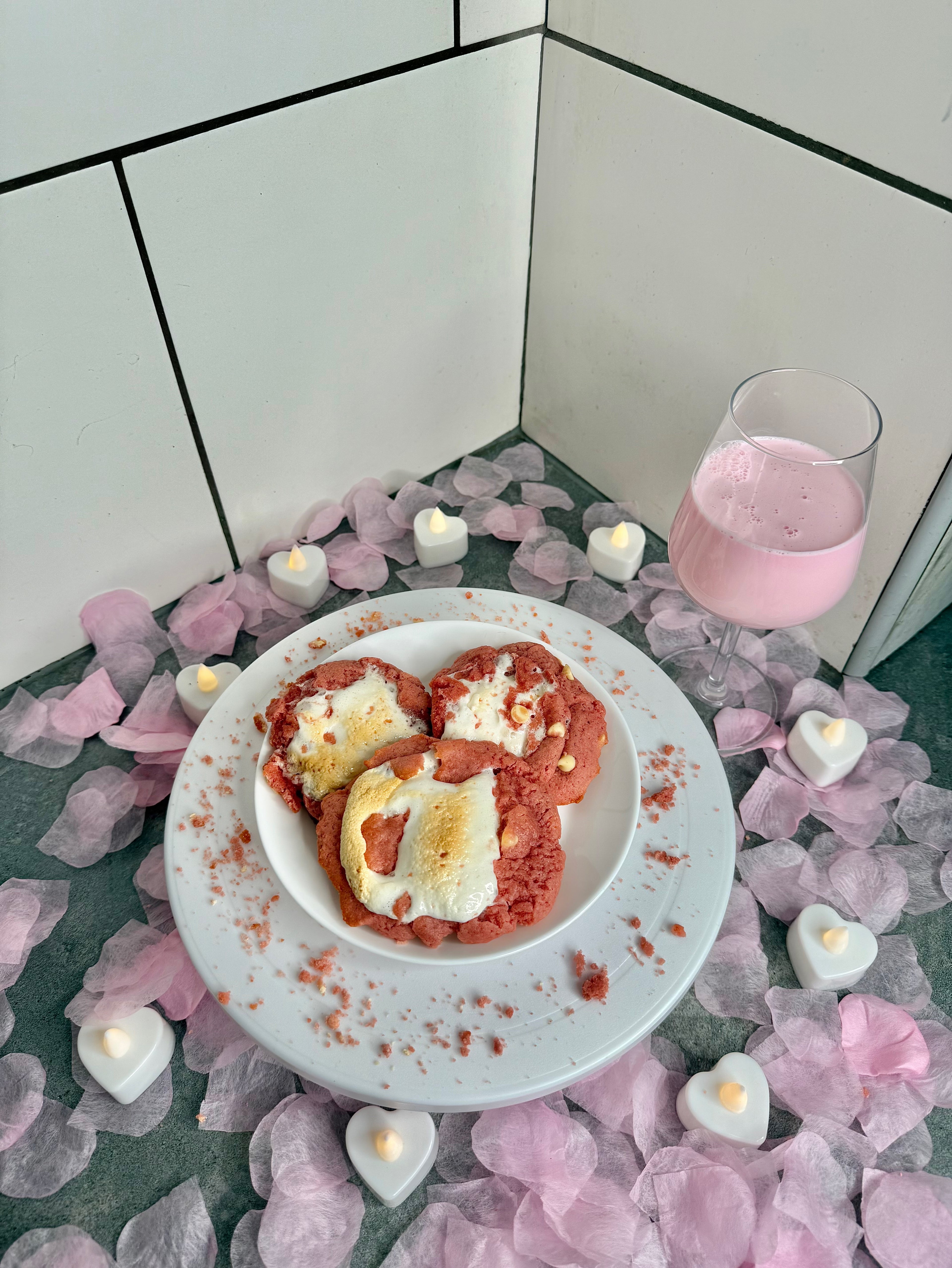 Jamaican Strawberry Smores Cookies