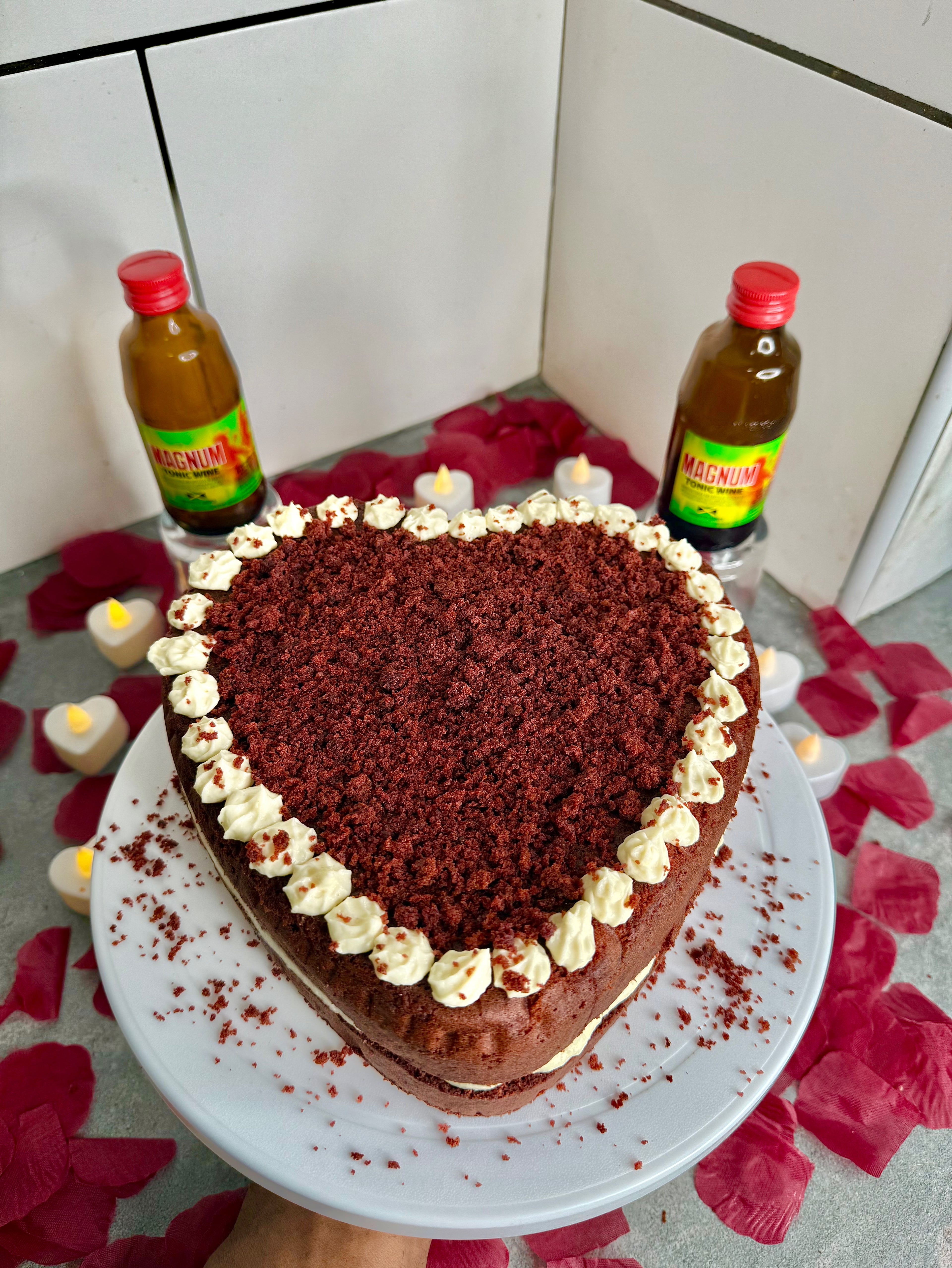Jamaican Magnum Red Velvet Cake