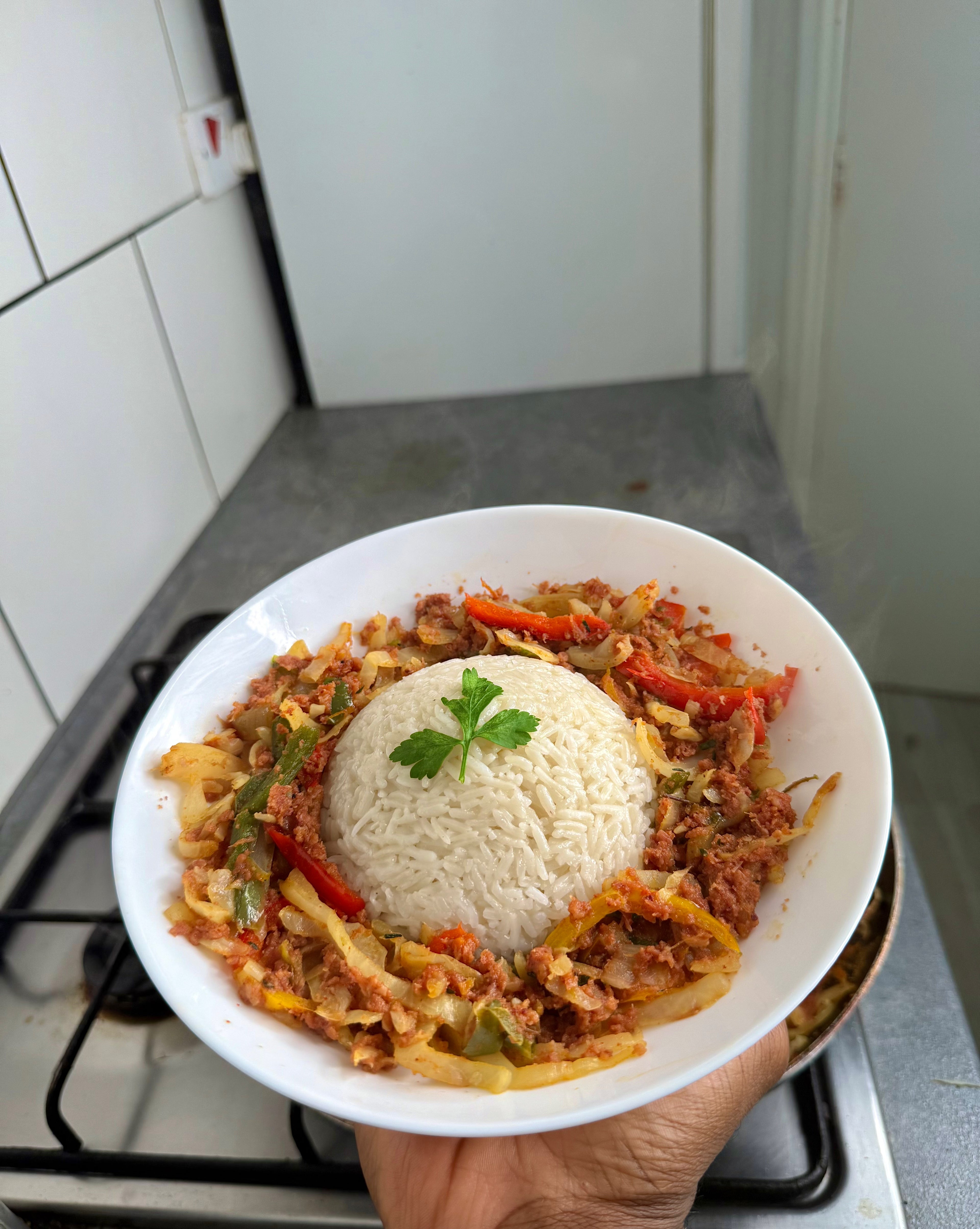 Jamaican Corn Beef & Cabbage