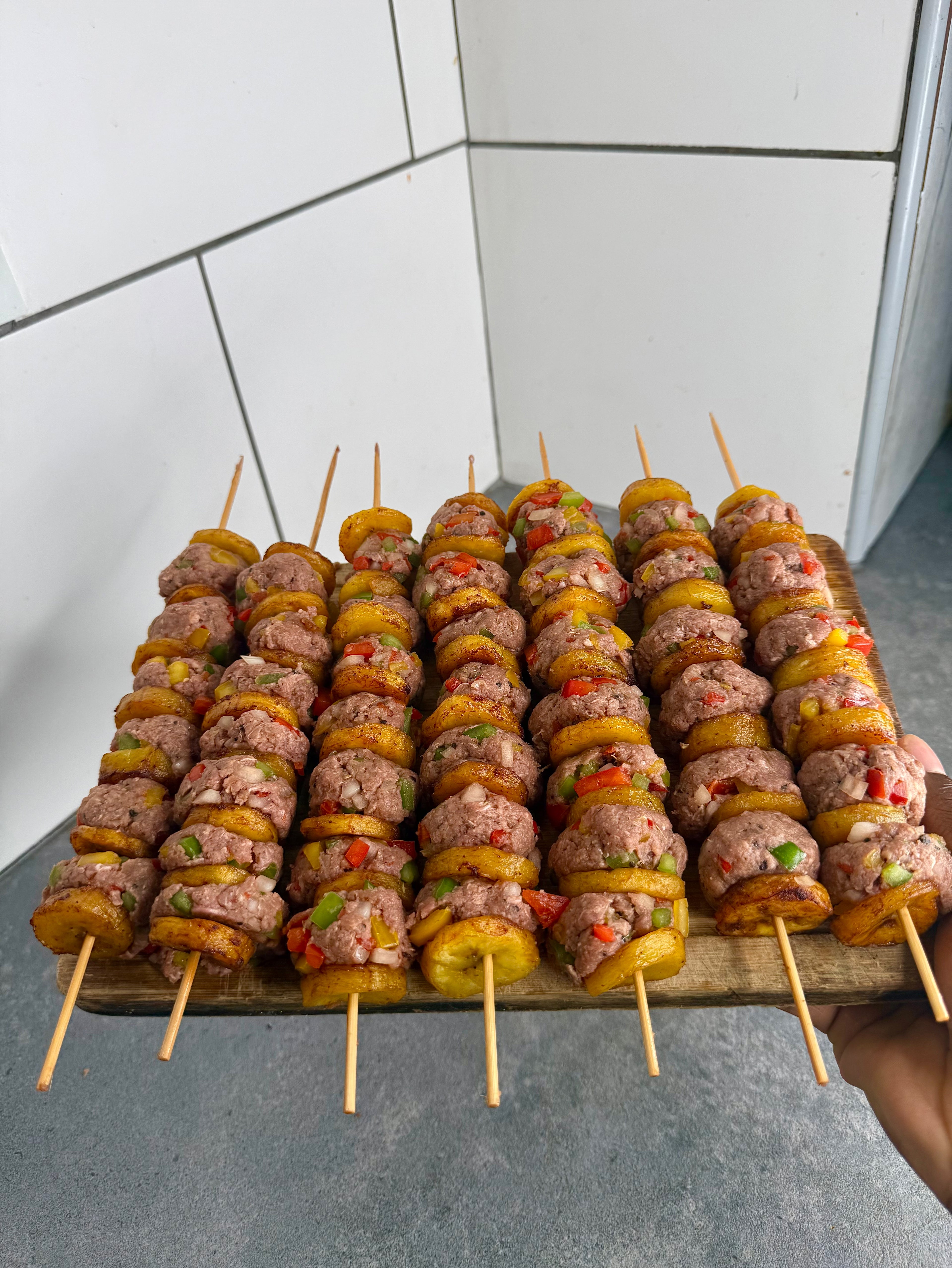 Jamaican Plantain & Mince Kebabs