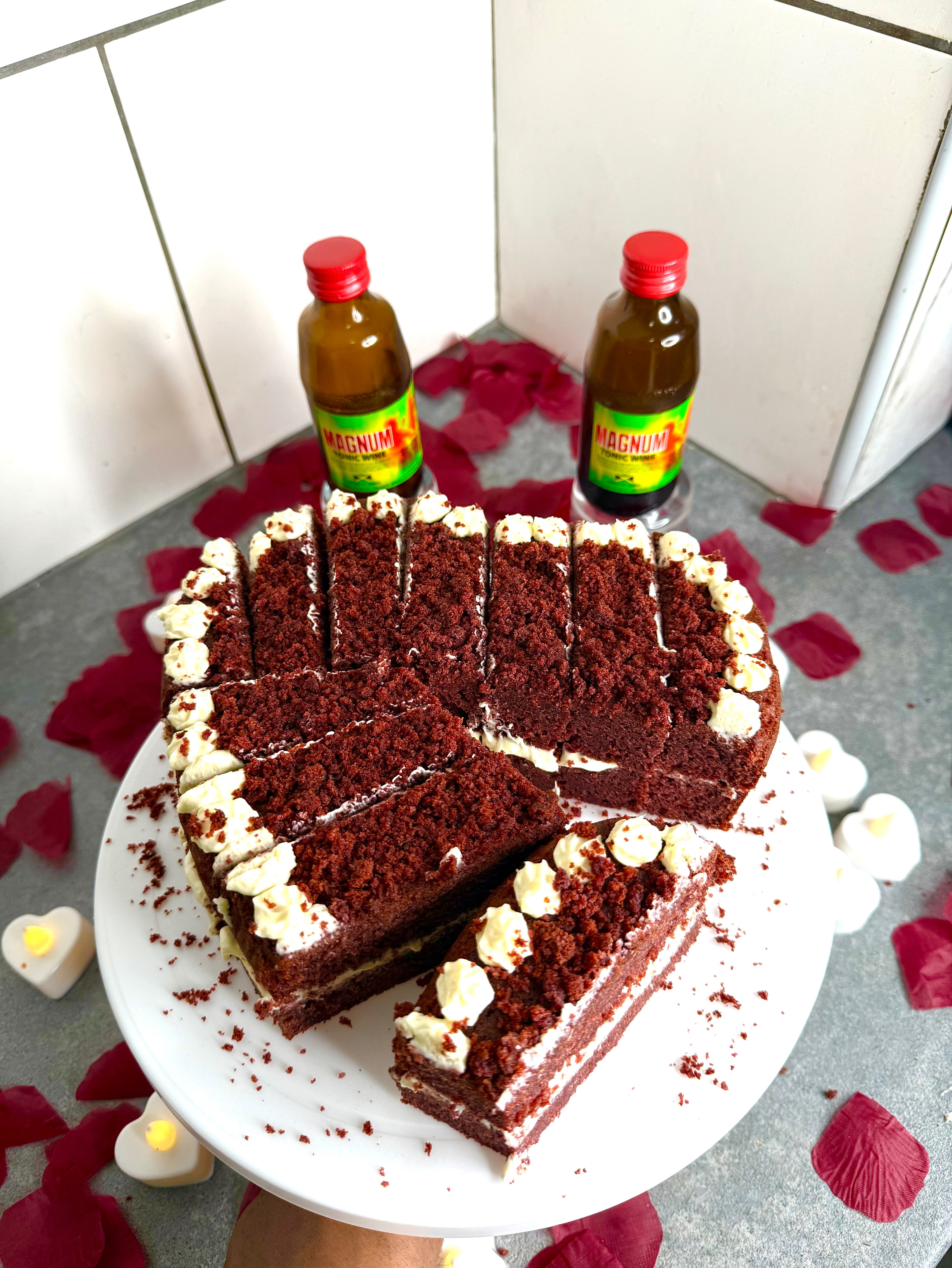 Jamaican Magnum Red Velvet Cake