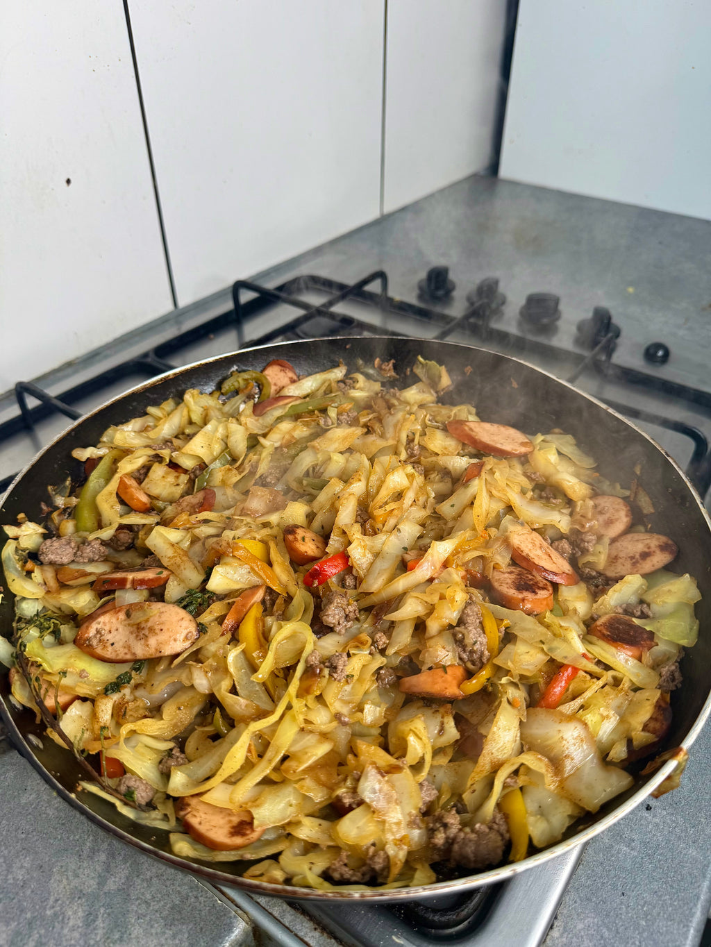 Jamaican Dirty Cabbage