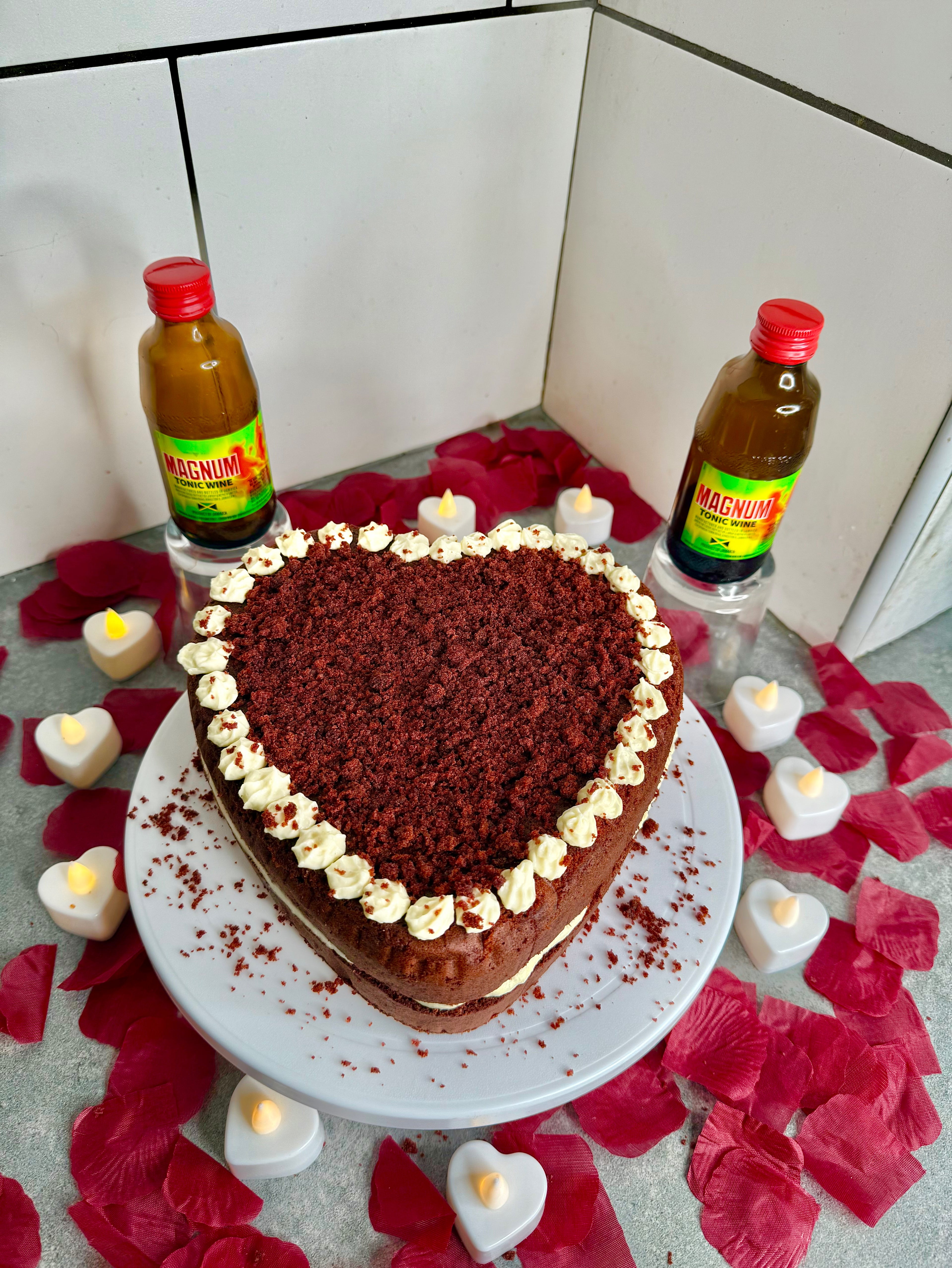 Jamaican Magnum Red Velvet Cake