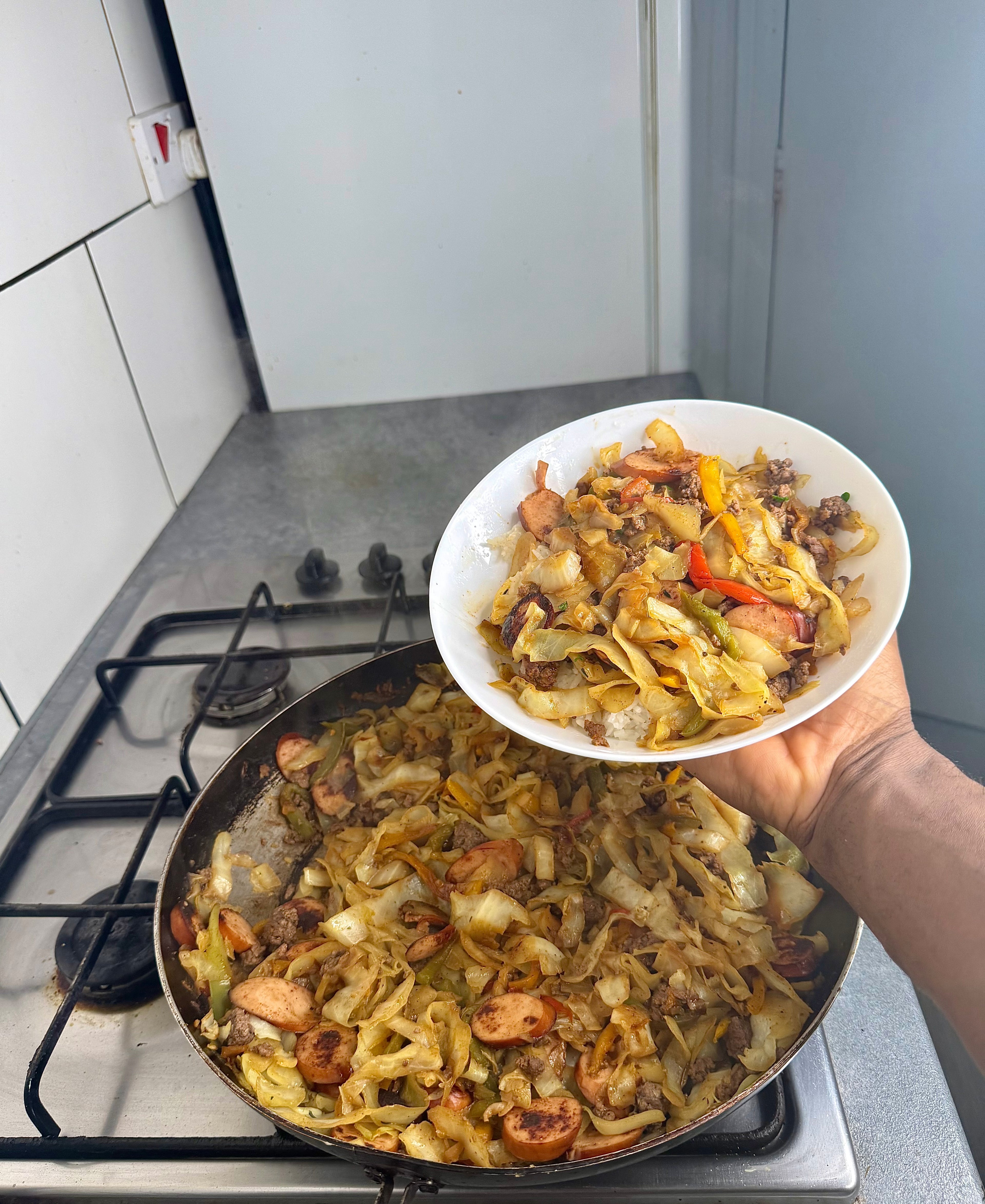 Jamaican Dirty Cabbage