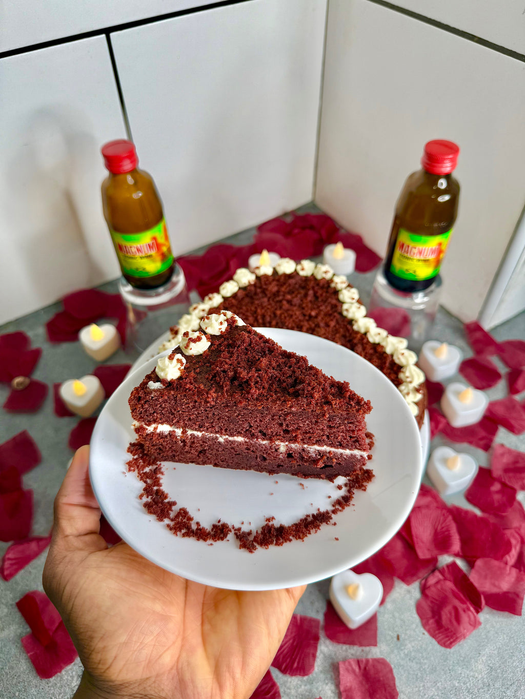 Jamaican Magnum Red Velvet Cake