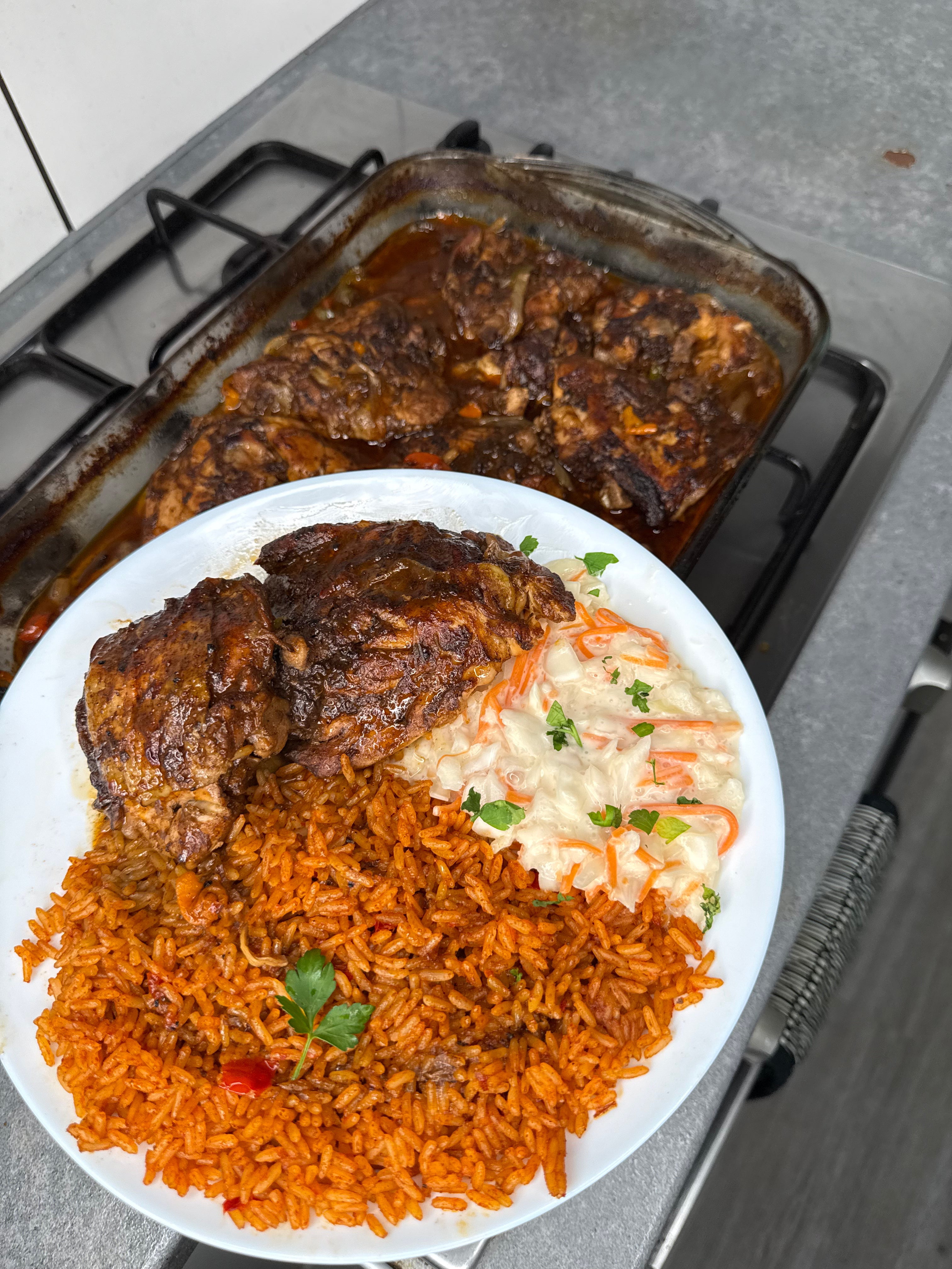 Jamaican Baked Chicken Thighs