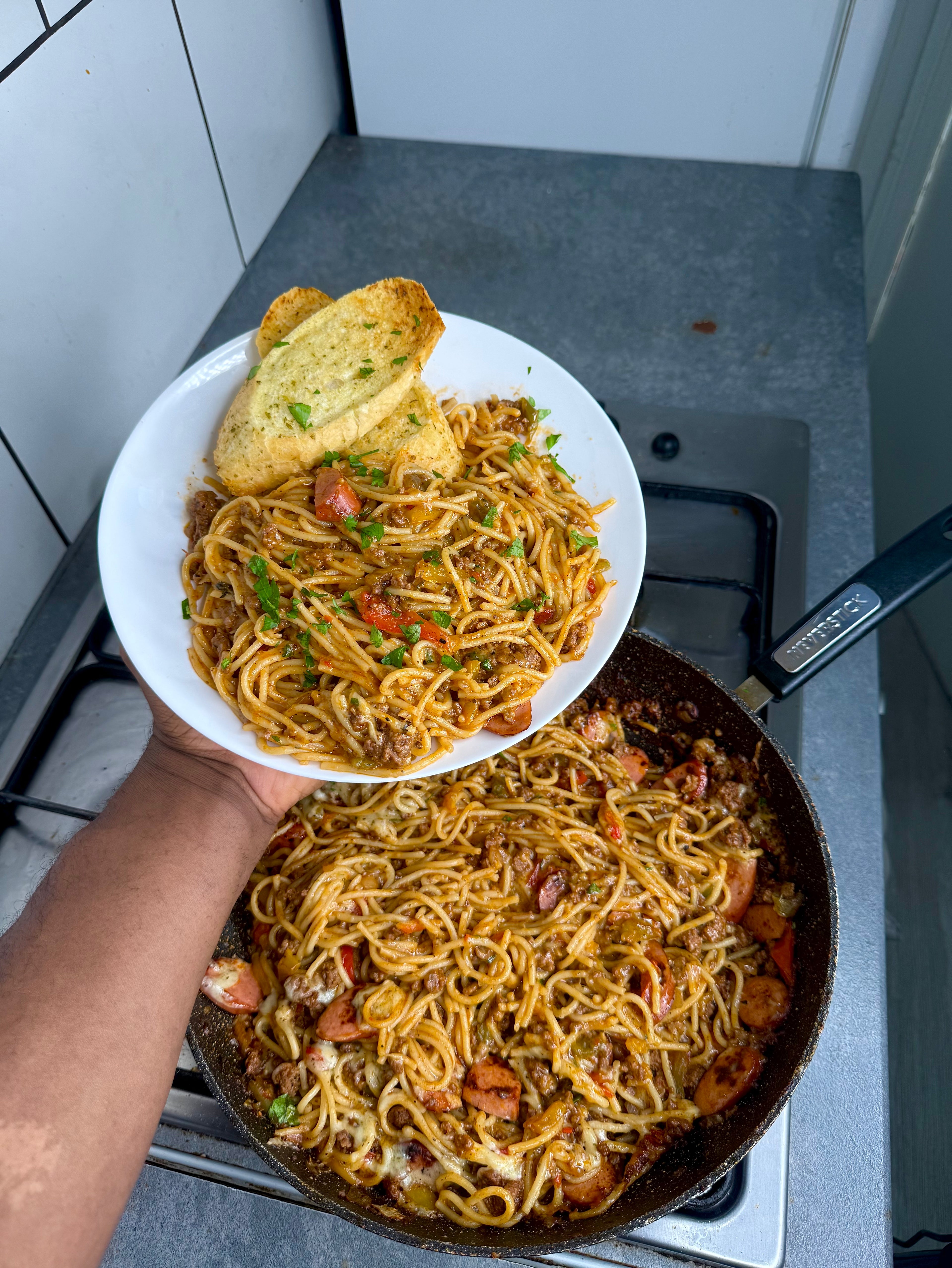 Jamaican Dirty Spaghetti