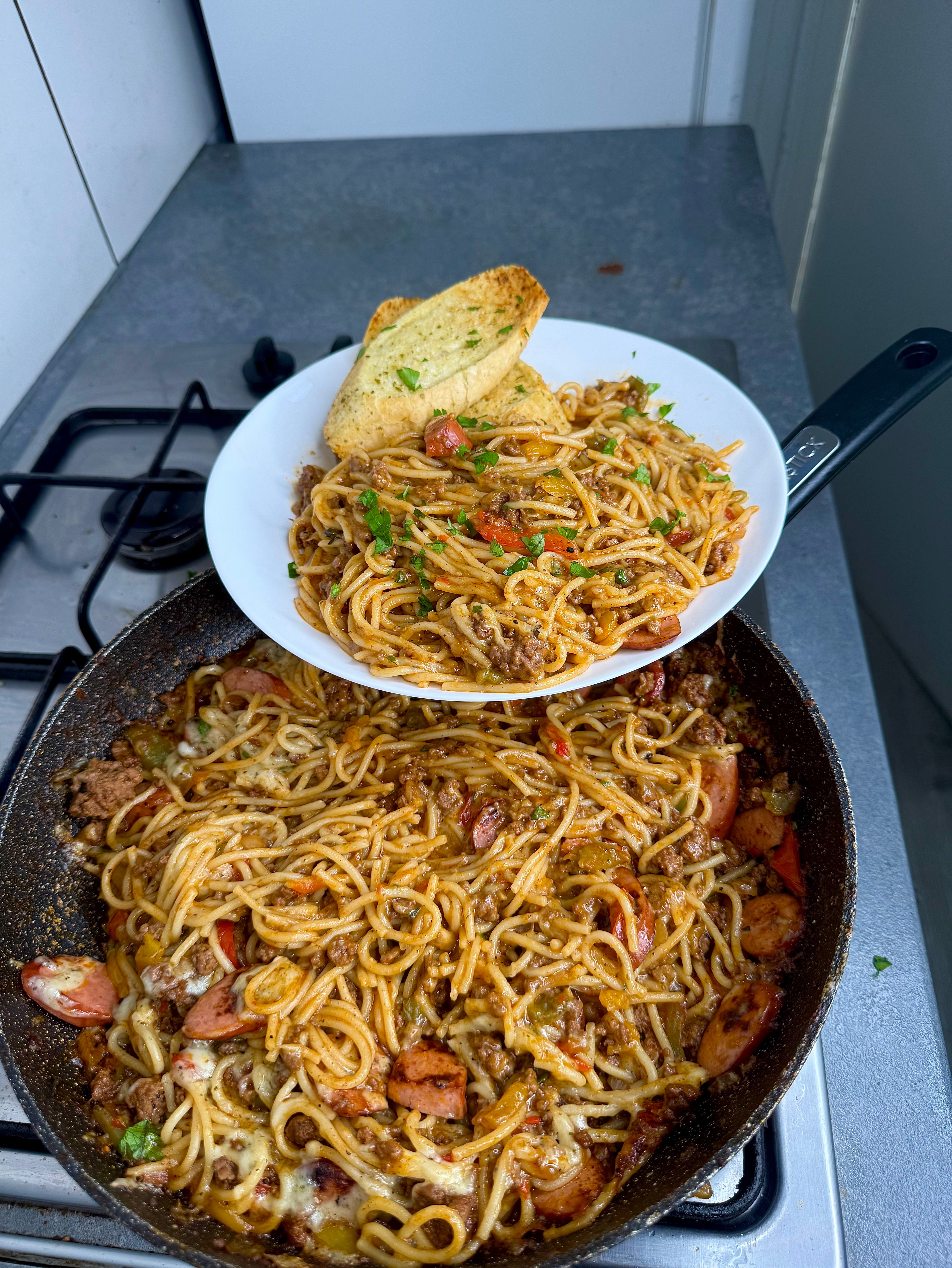 Jamaican Dirty Spaghetti