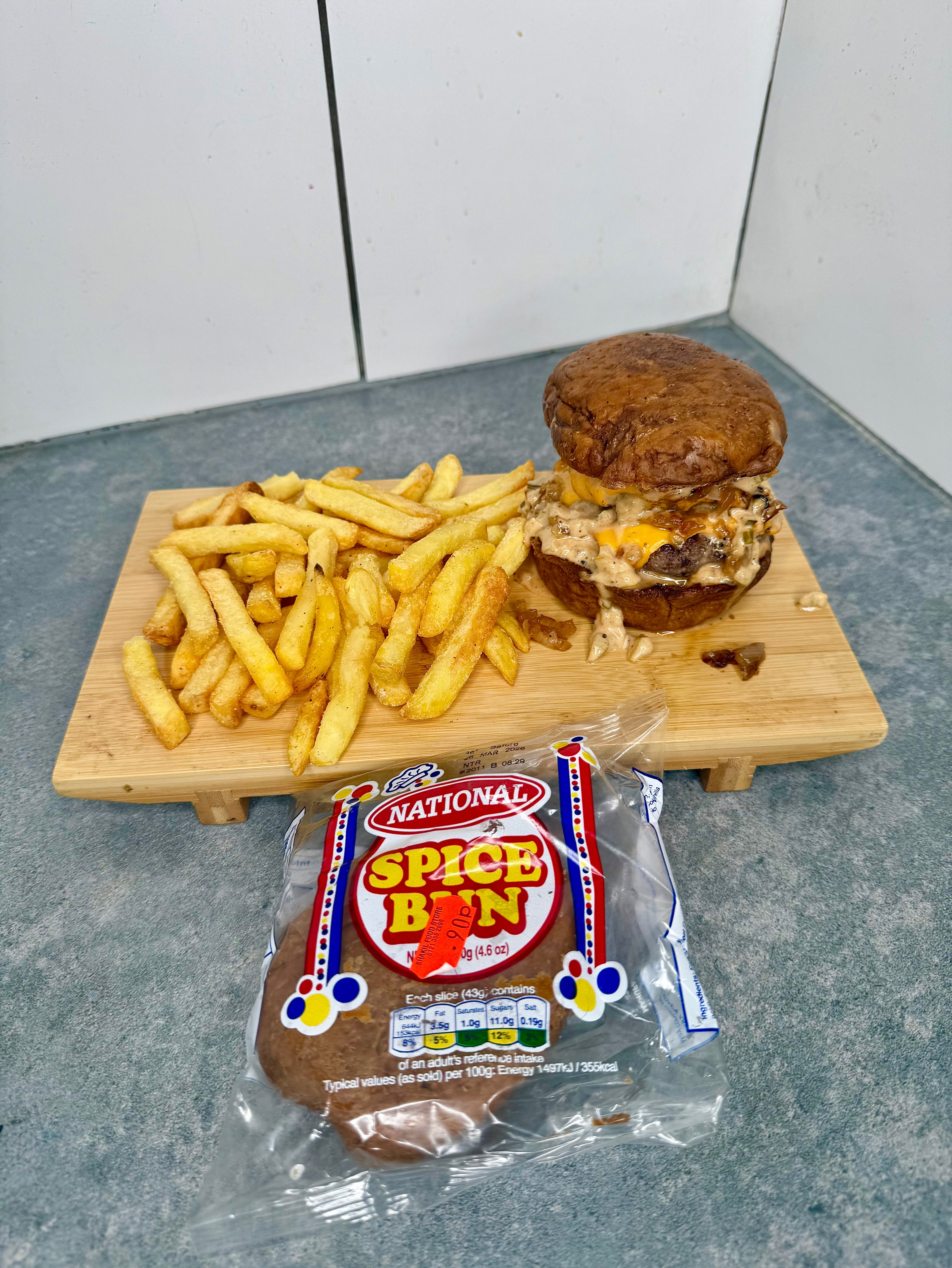 Jamaican Spice Bun Burger