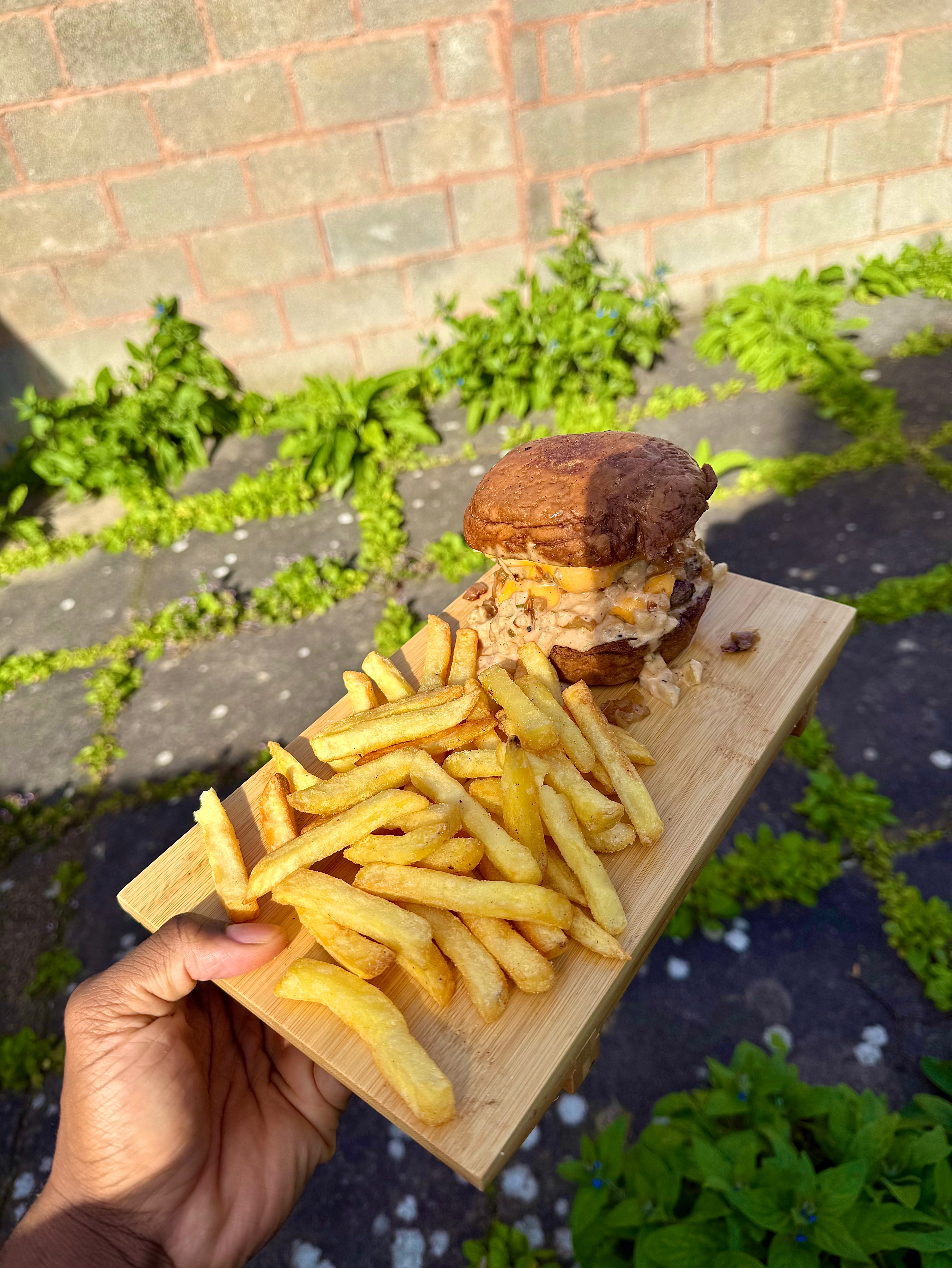 Jamaican Spice Bun Burger