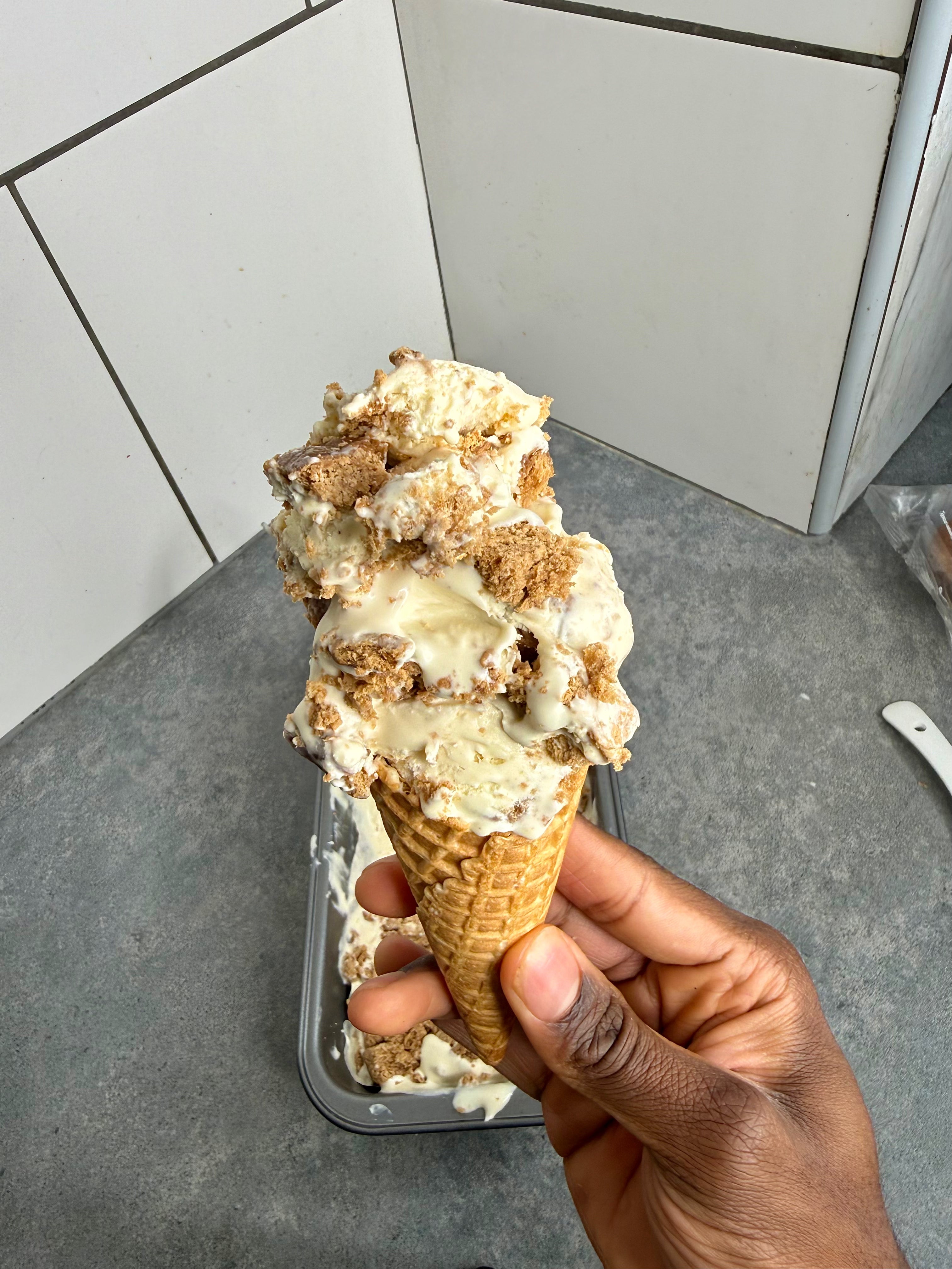 Jamaican Rum & Bun Ice Cream