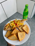 Jamaican Escovitch Fish W/Fried Bammy