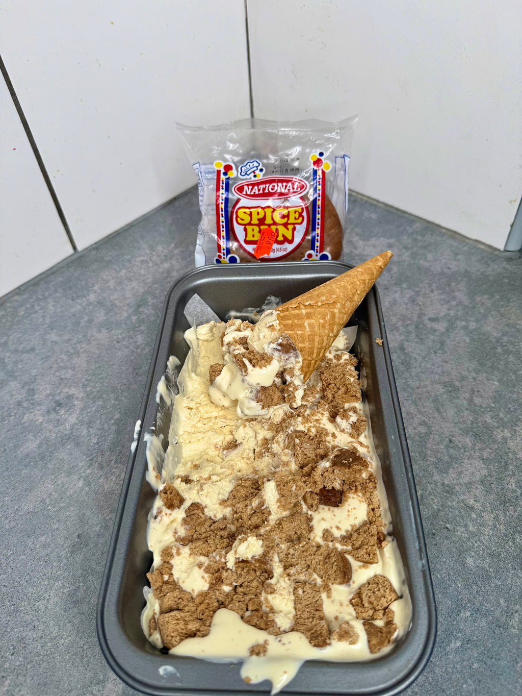 Jamaican Rum & Bun Ice Cream