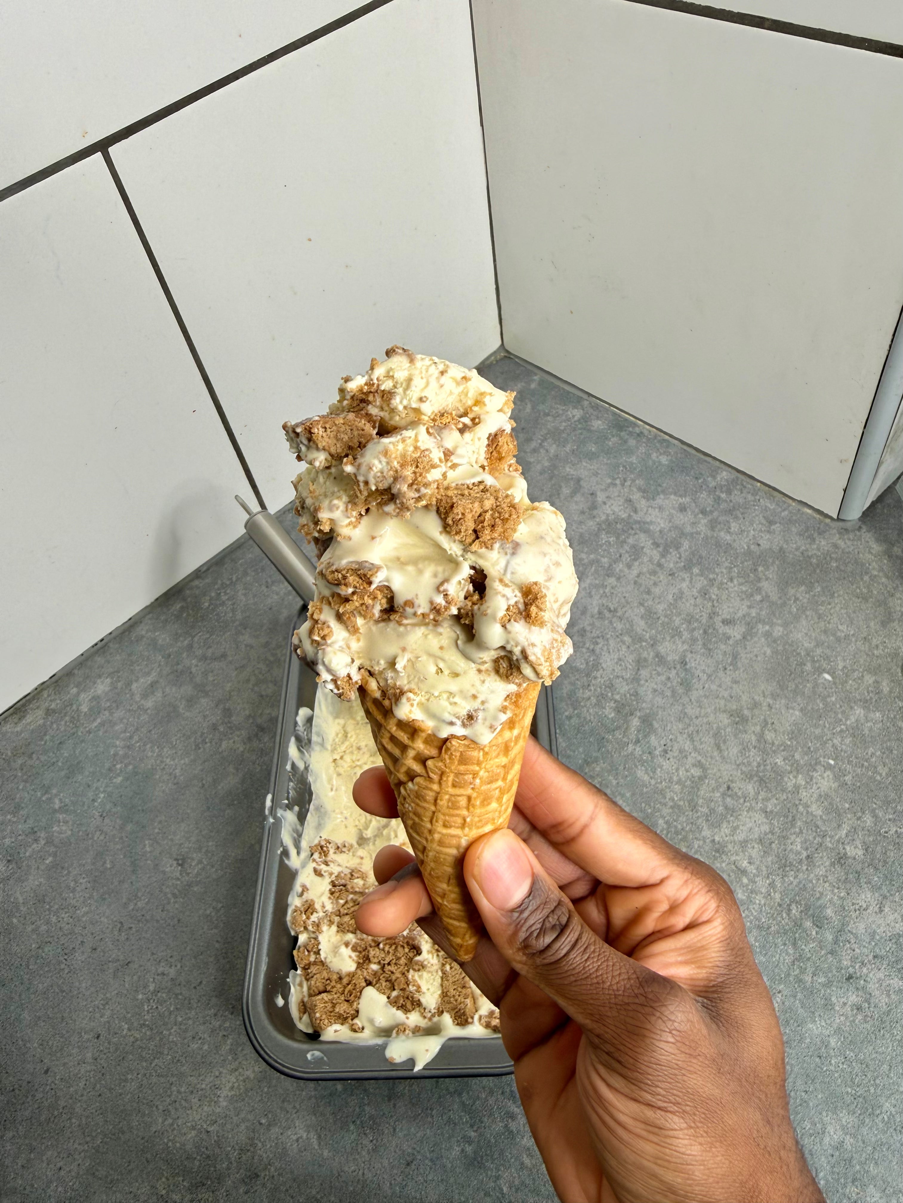 Jamaican Rum & Bun Ice Cream
